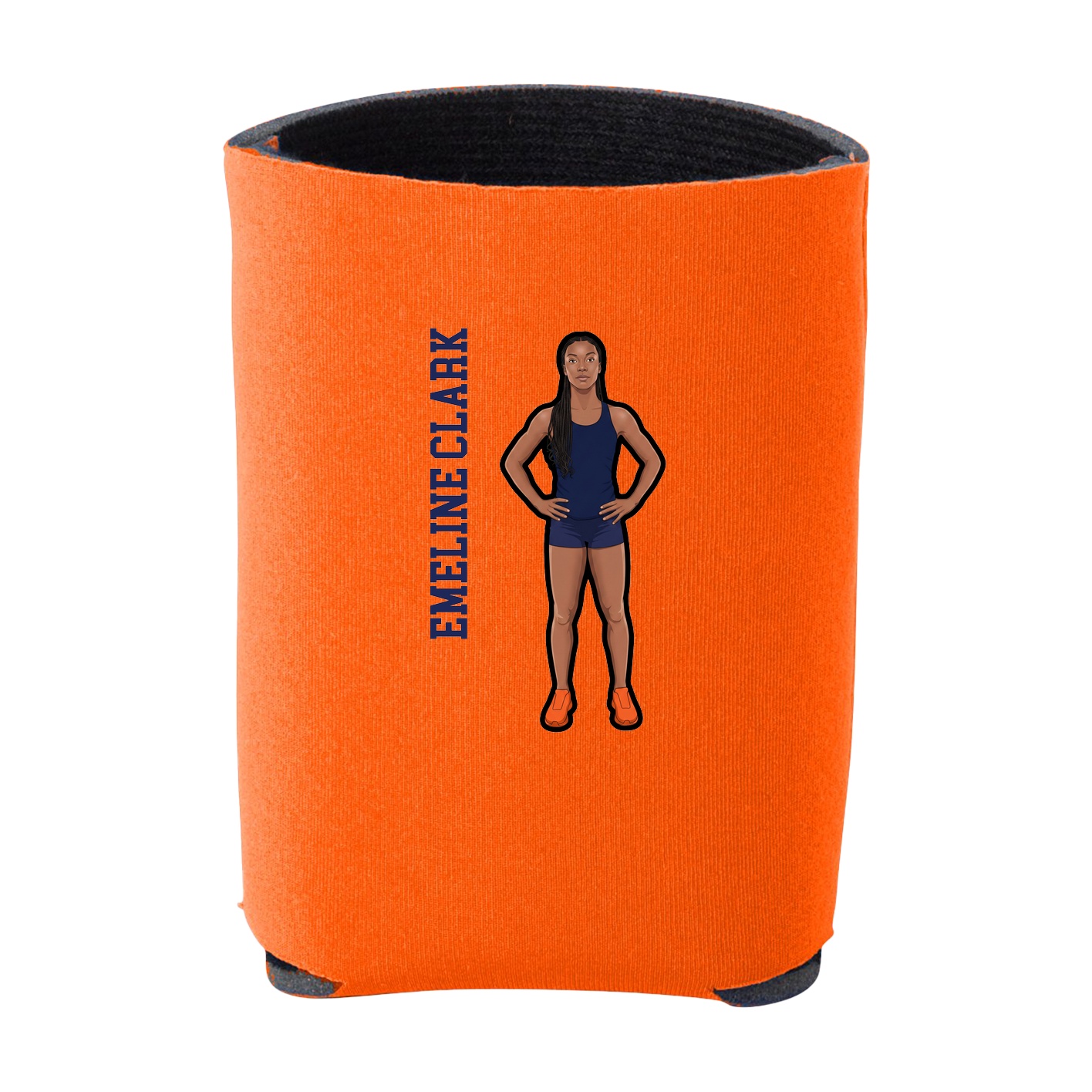 Can Holder — Name Vertical in Orange