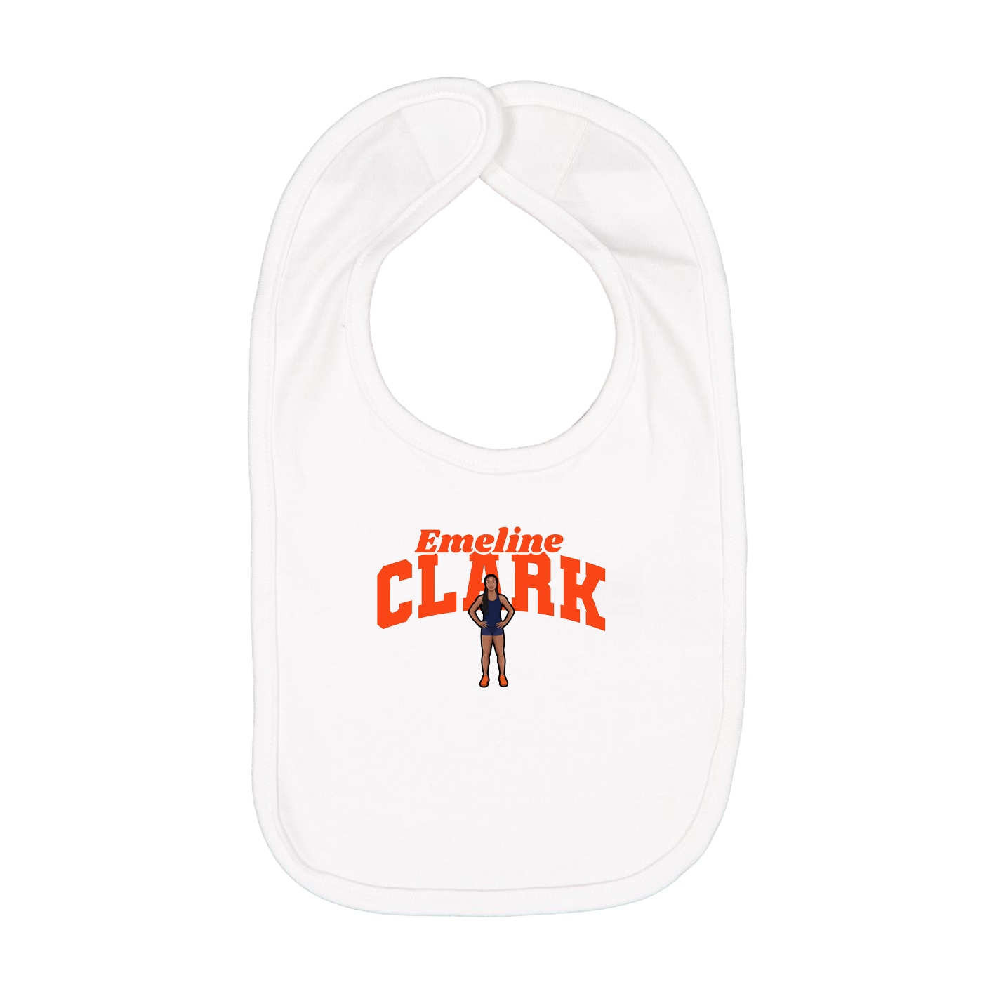 Infant Bib — Signature Arch in White