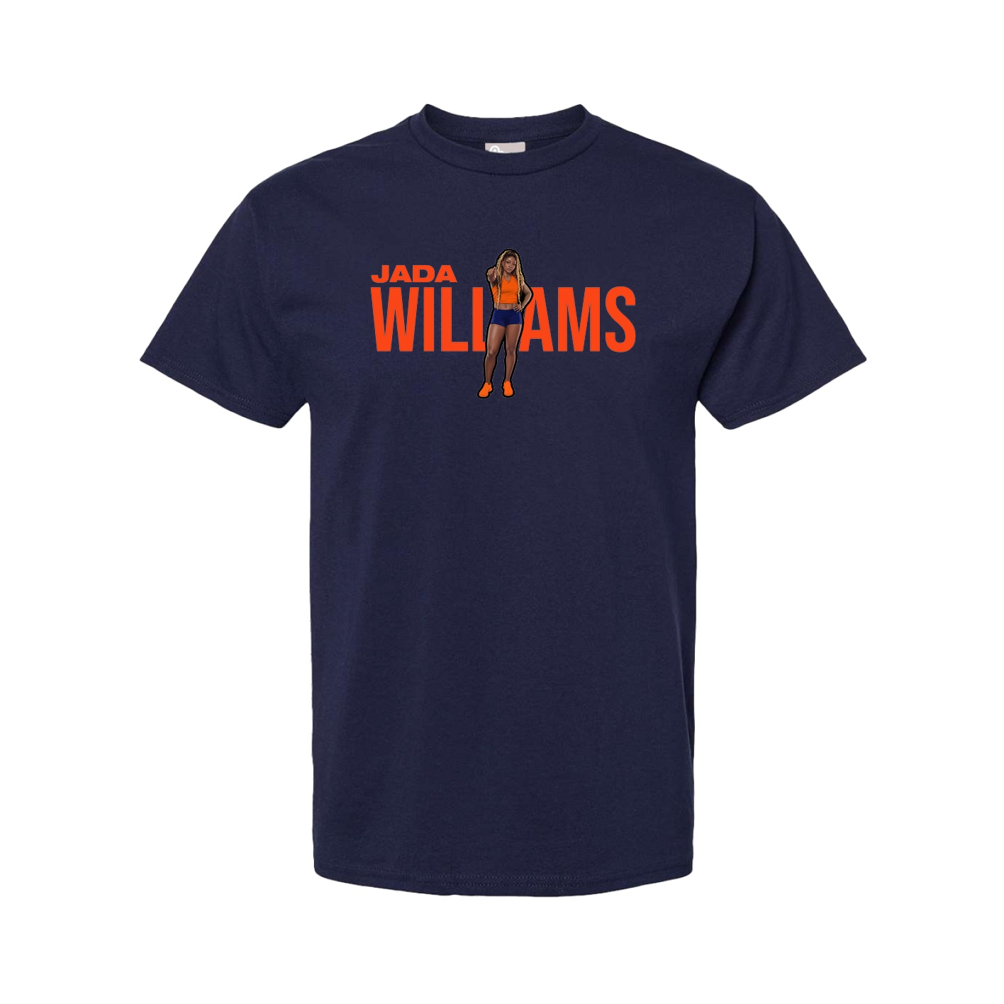 Tee — Player Name in Navy