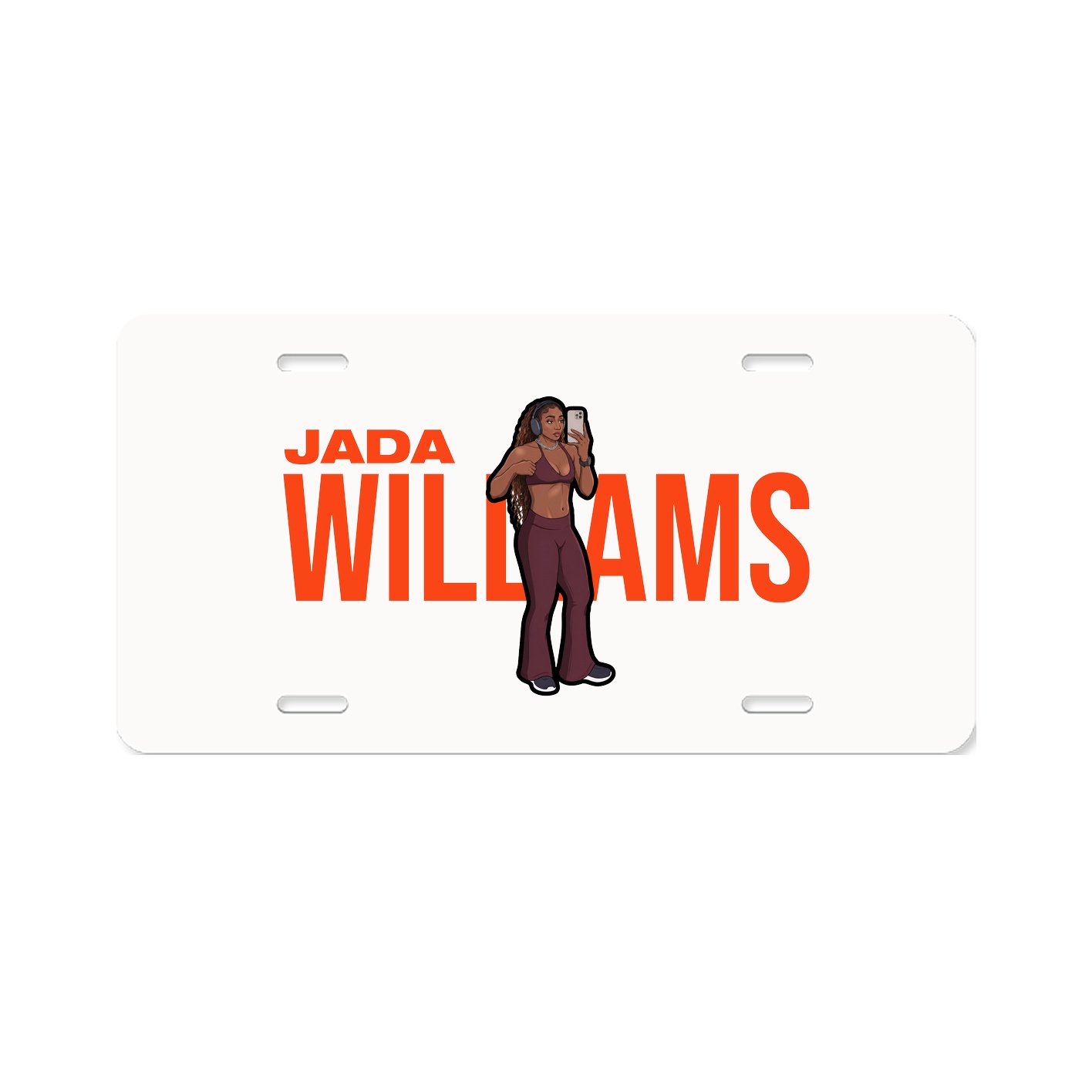 License Plate — Player Name in Classic