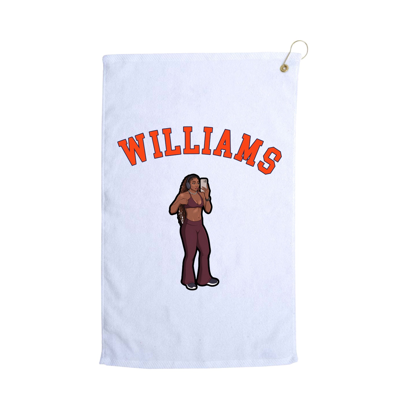 Golf Towel — Shirsey Arch in White