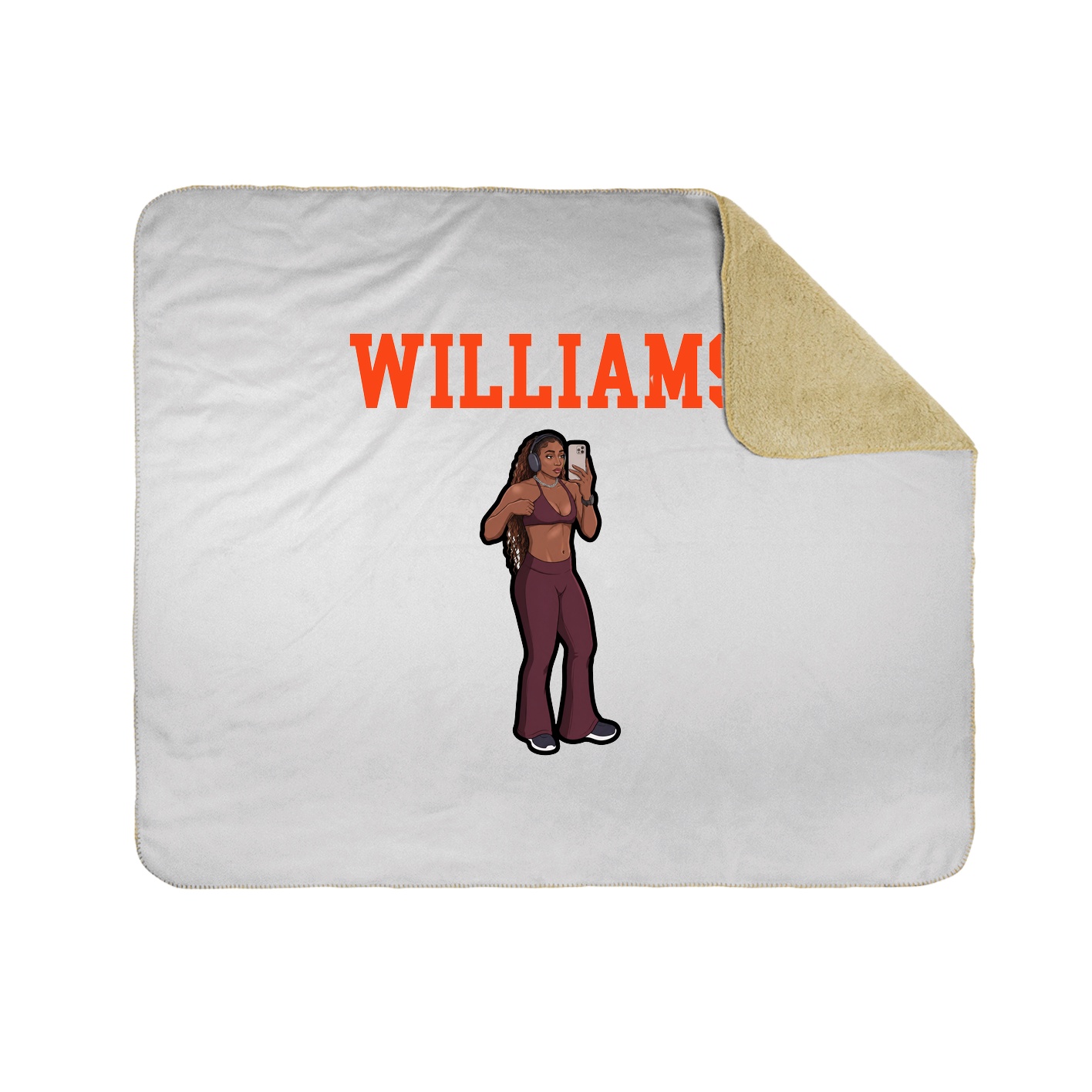 Throw Blanket — Shirsey in White