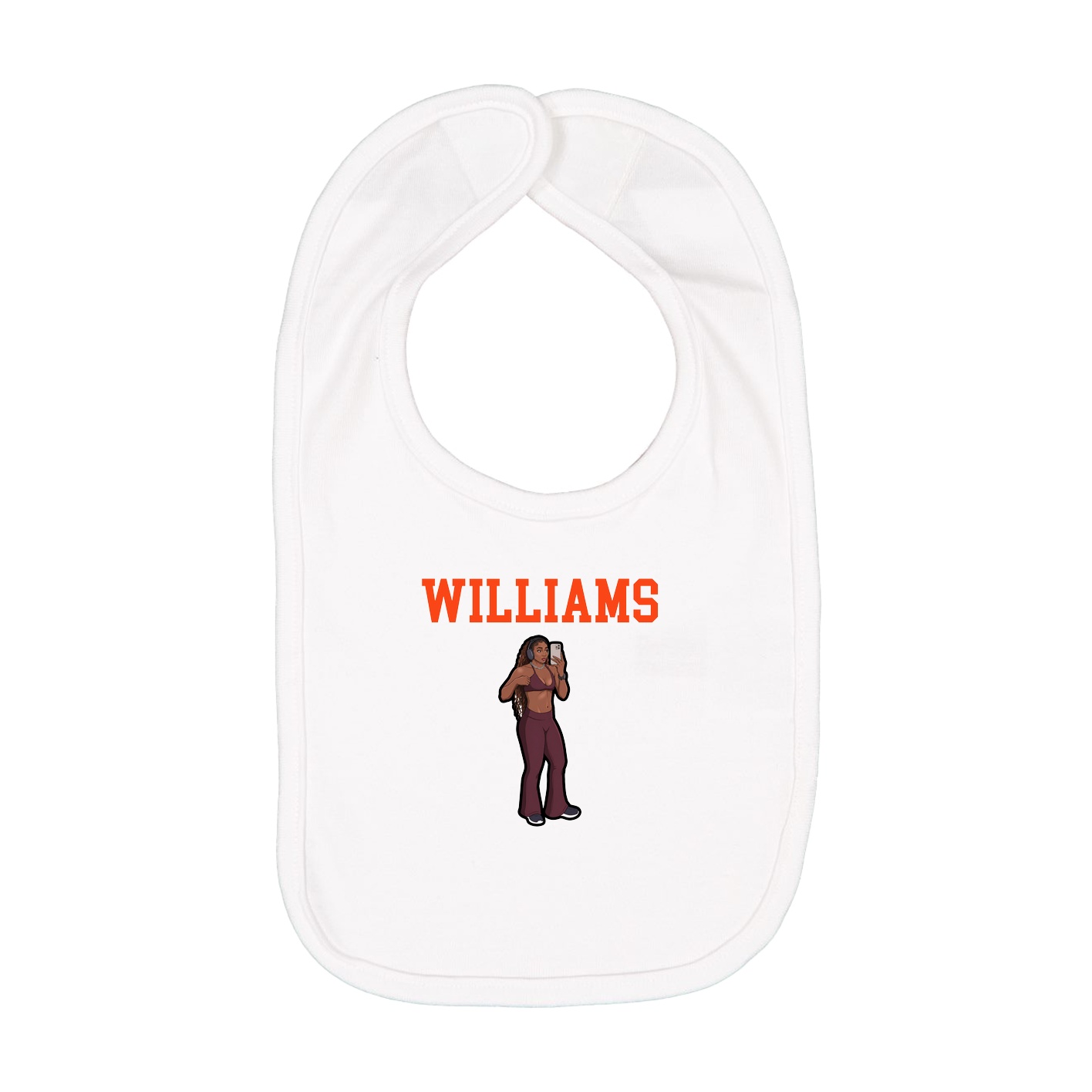Infant Bib — Shirsey in White