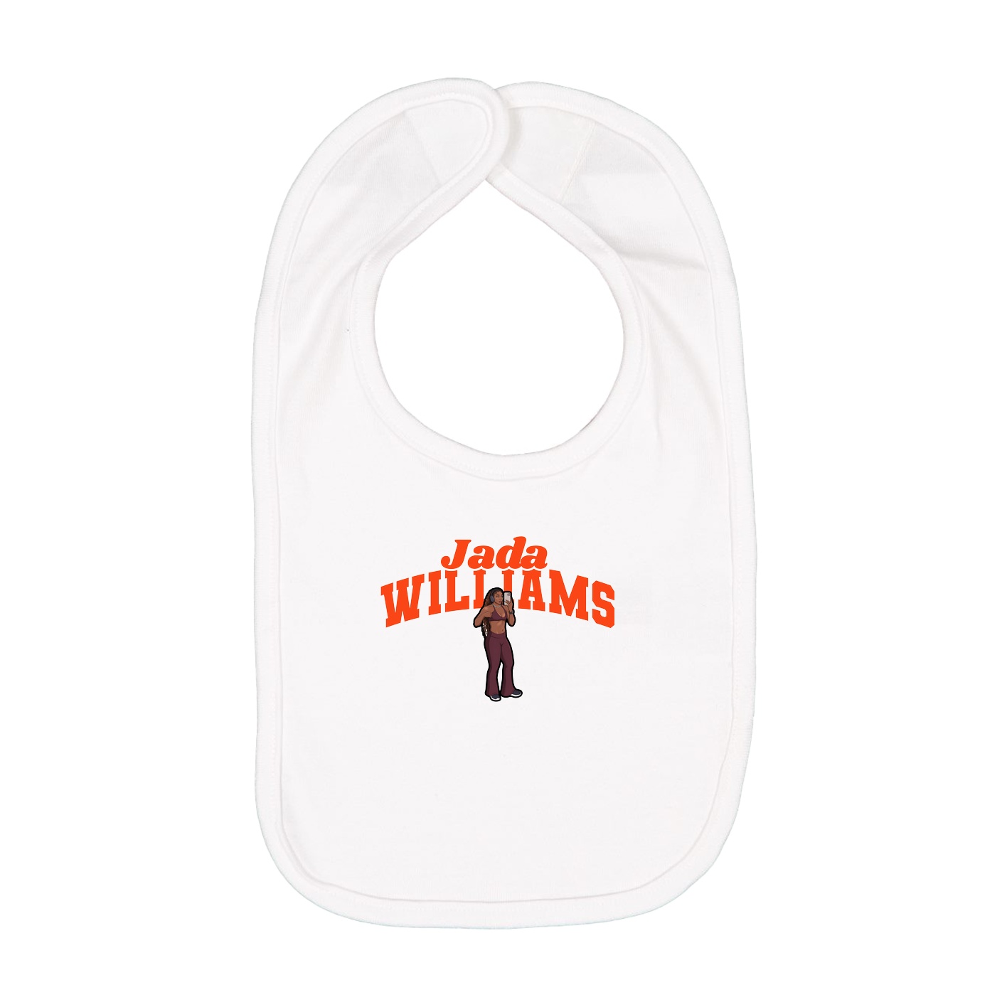 Infant Bib — Signature Arch in White