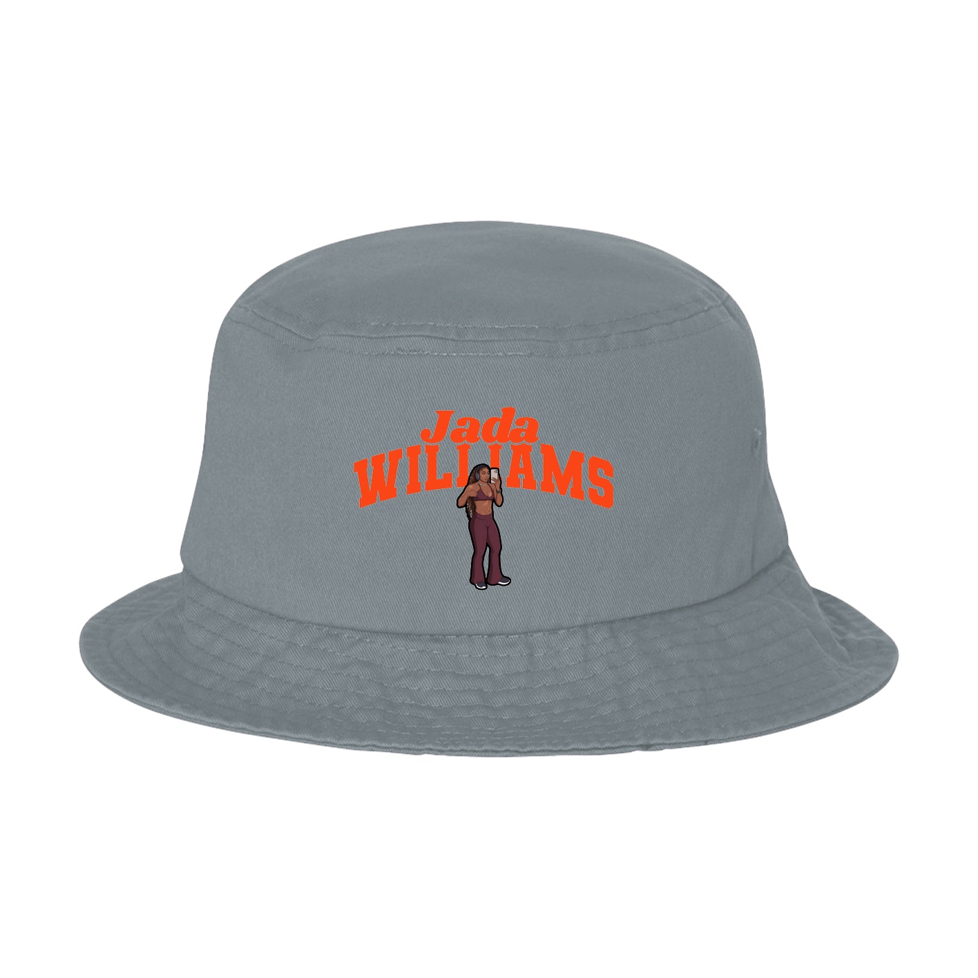 Bucket Cap — Signature Arch in Grey