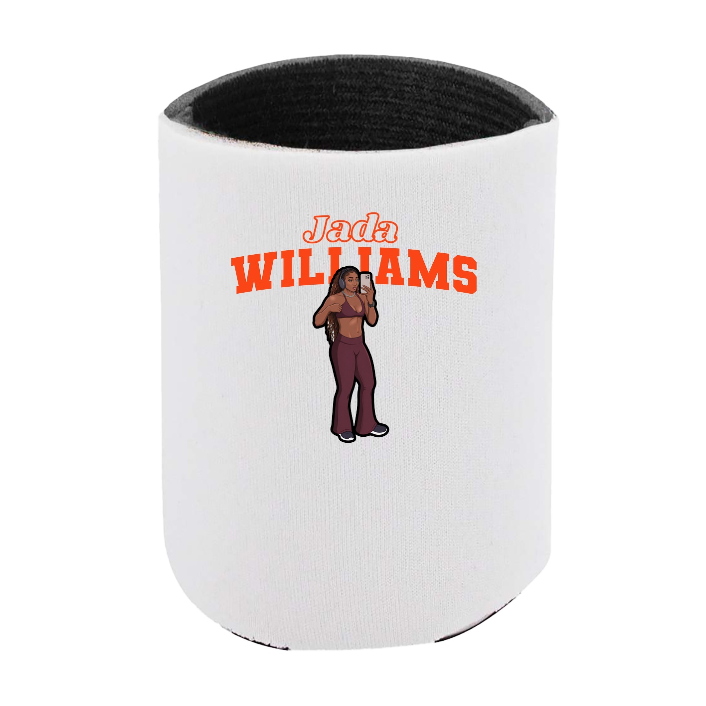 Can Holder — Name Arch in White