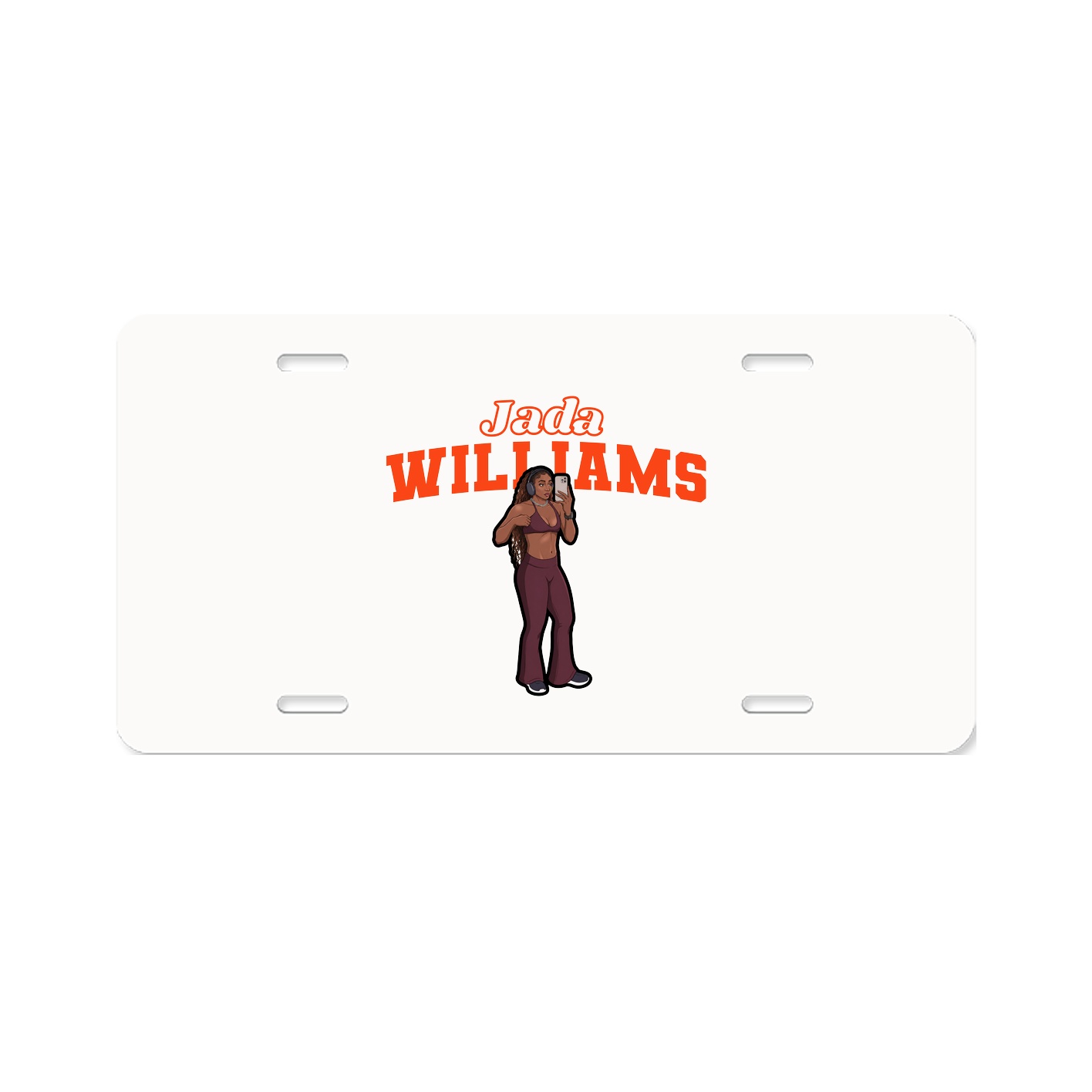 License Plate — Name Arch in Classic