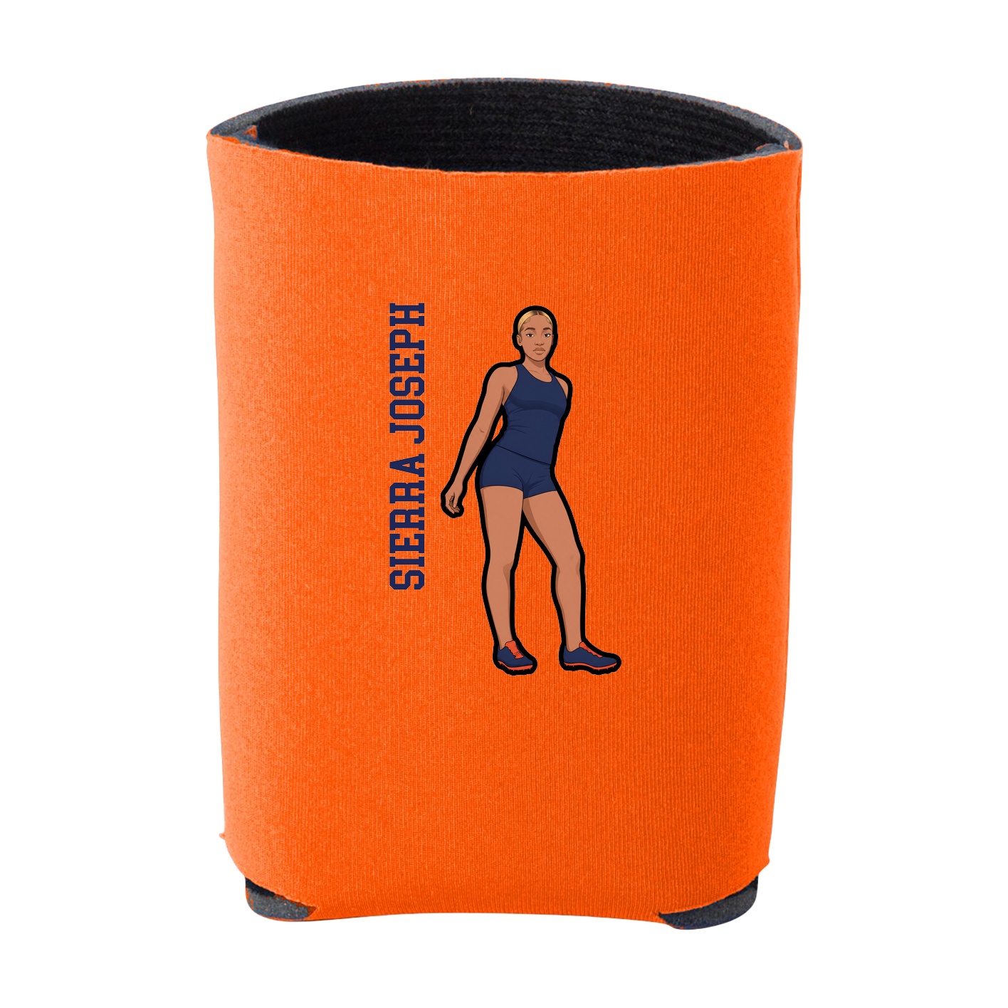 Can Holder — Name Vertical in Orange