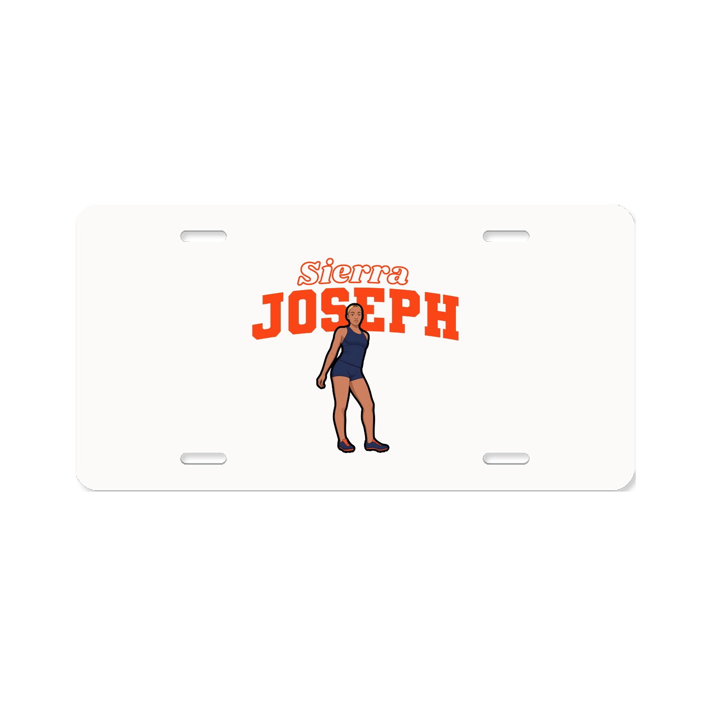 License Plate — Name Arch in Classic