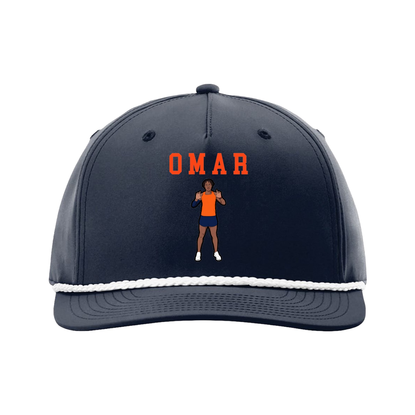 Five-Panel Classic Rope Cap — Shirsey in Navy