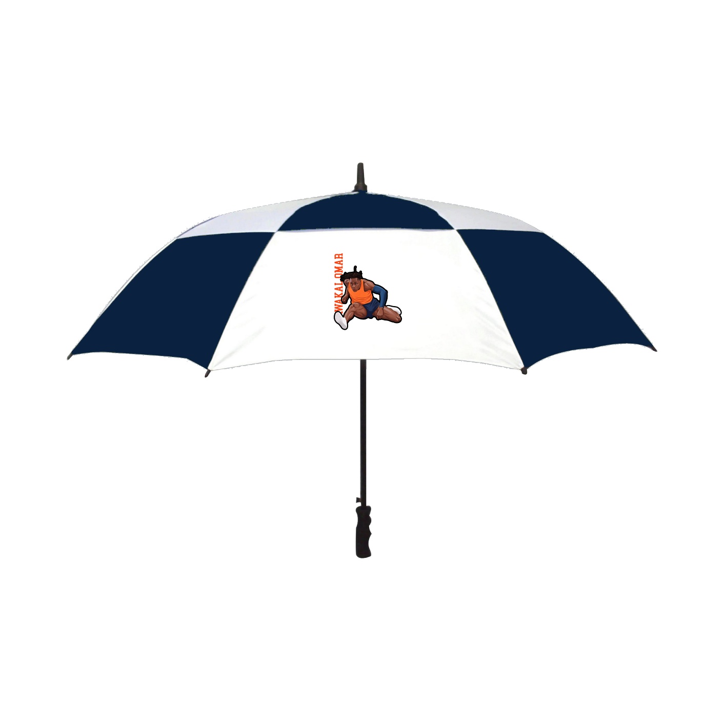 Golf Umbrella — Name Vertical in Navy