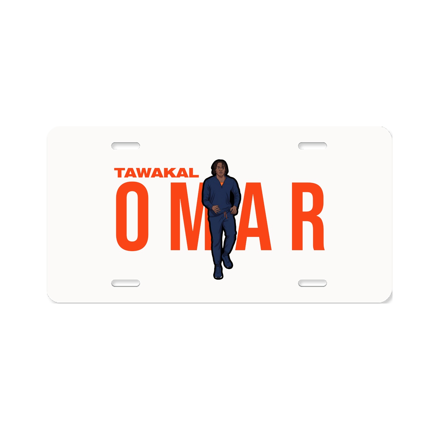 License Plate — Player Name in Classic