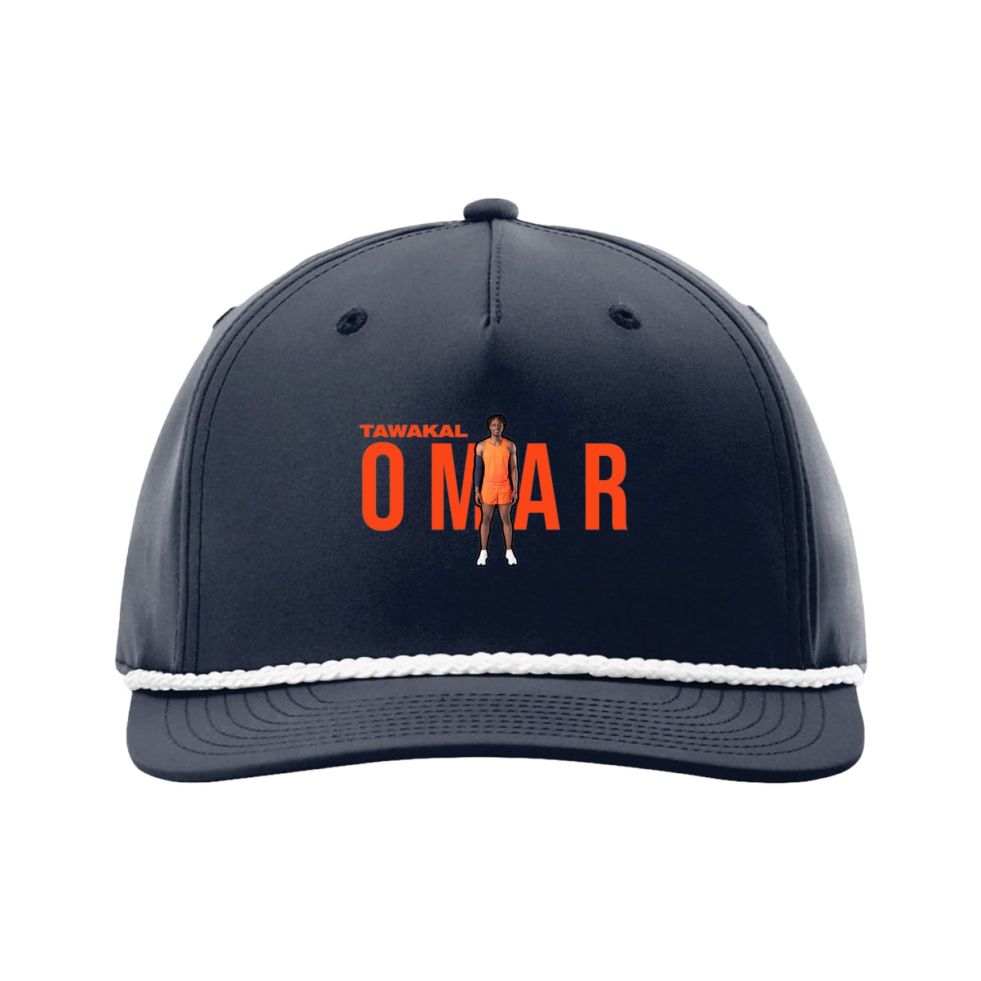 Five-Panel Classic Rope Cap — Player Name in Navy
