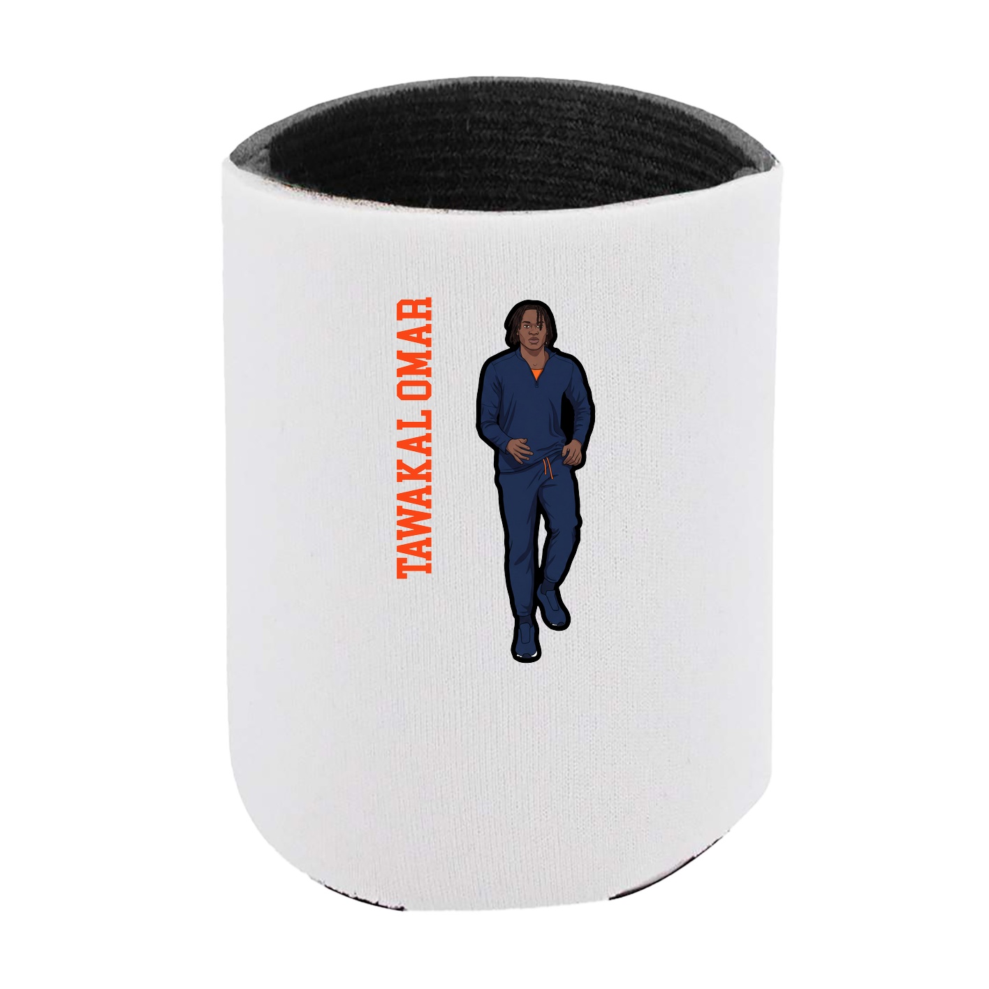 Can Holder — Name Vertical in White