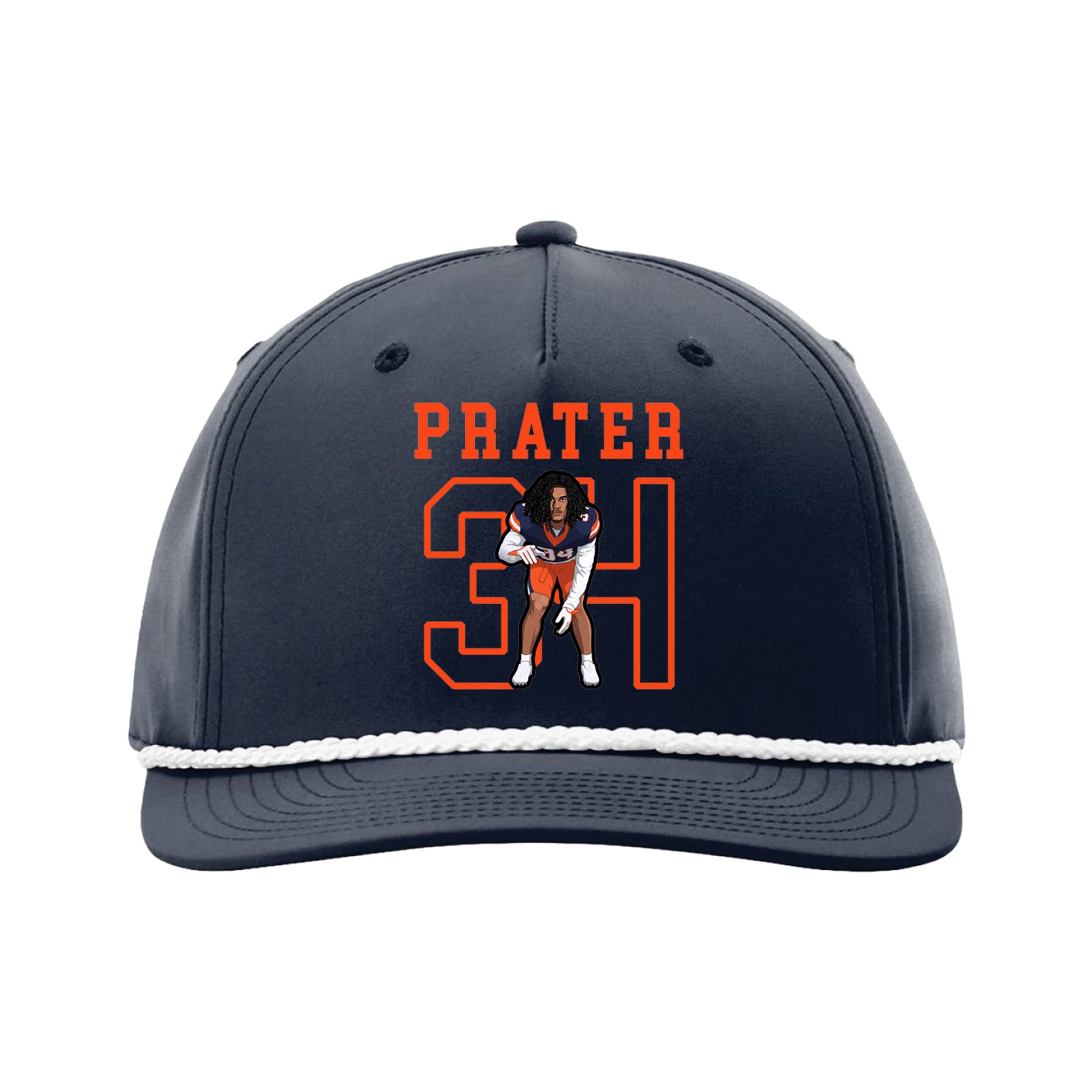 Five-Panel Classic Rope Cap — Shirsey in Navy