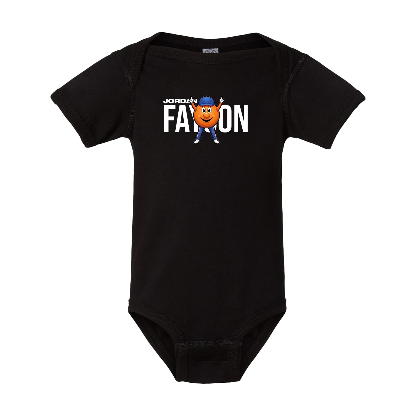 Baby Onesie — Player Name in Black