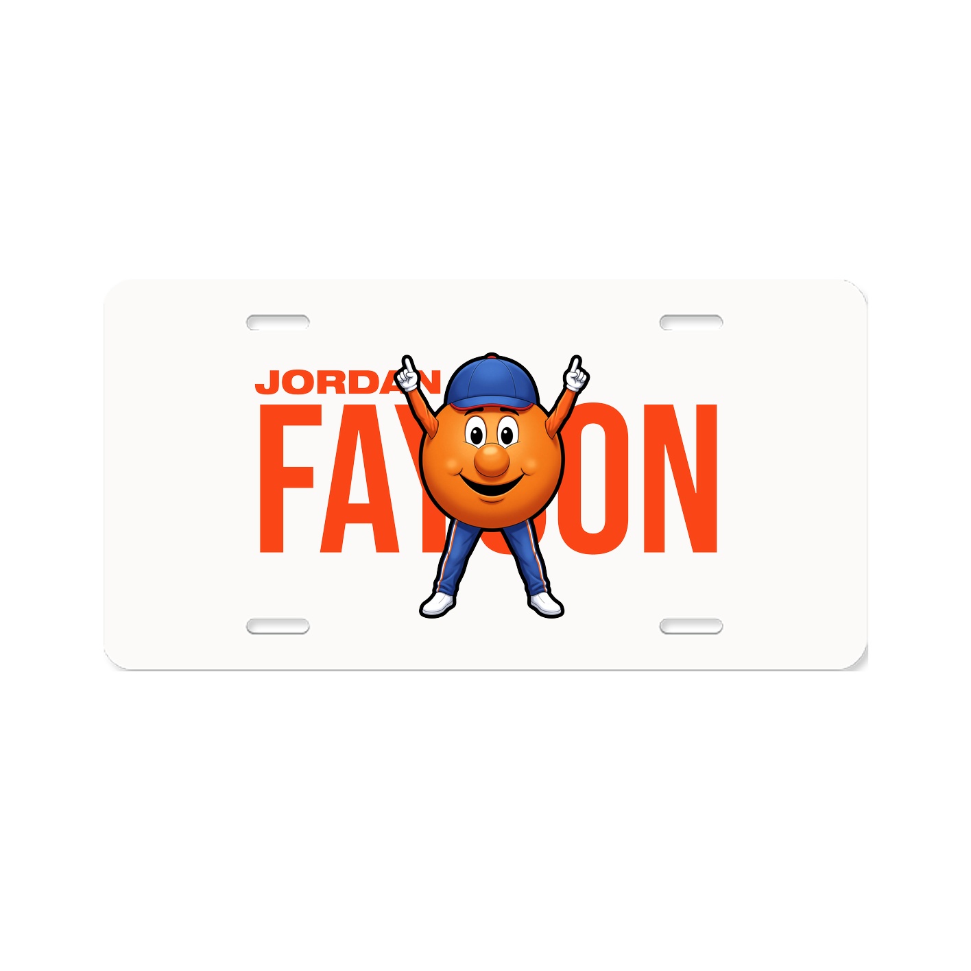License Plate — Player Name in Classic
