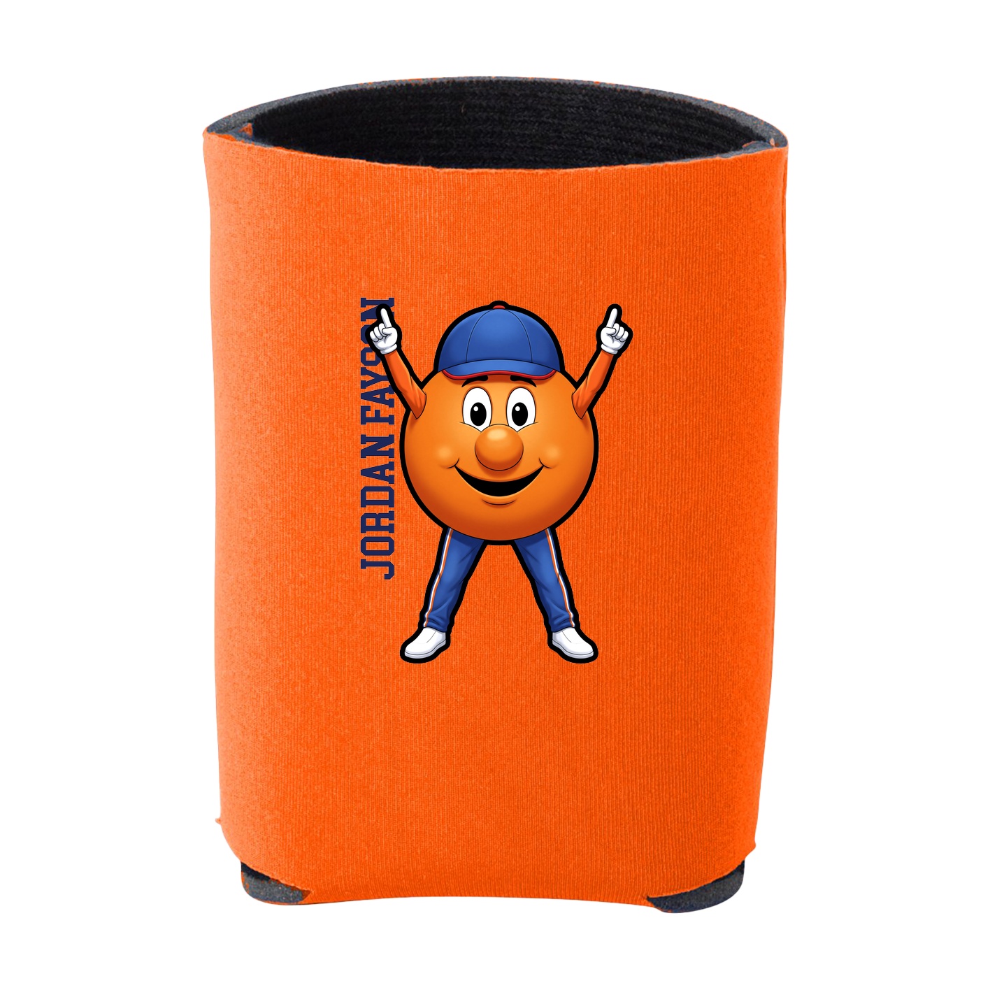 Can Holder — Name Vertical in Orange