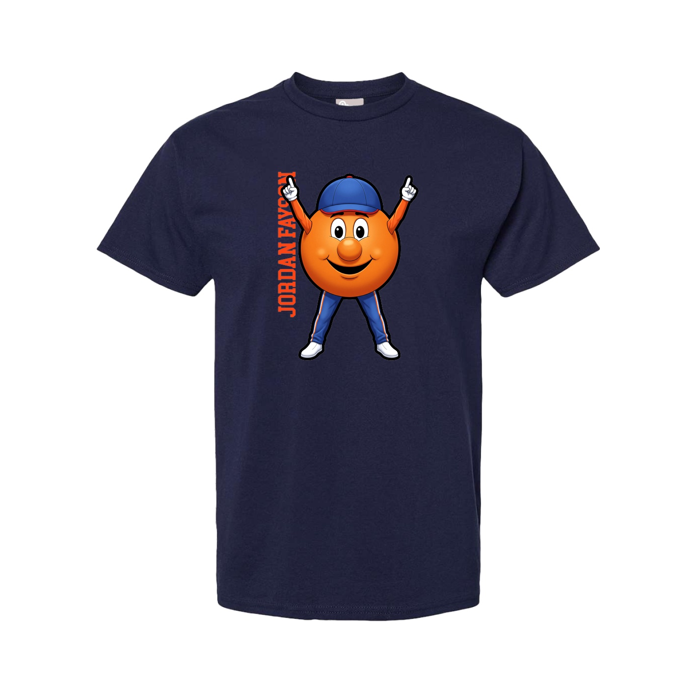 Youth Tee — Name Vertical in Navy
