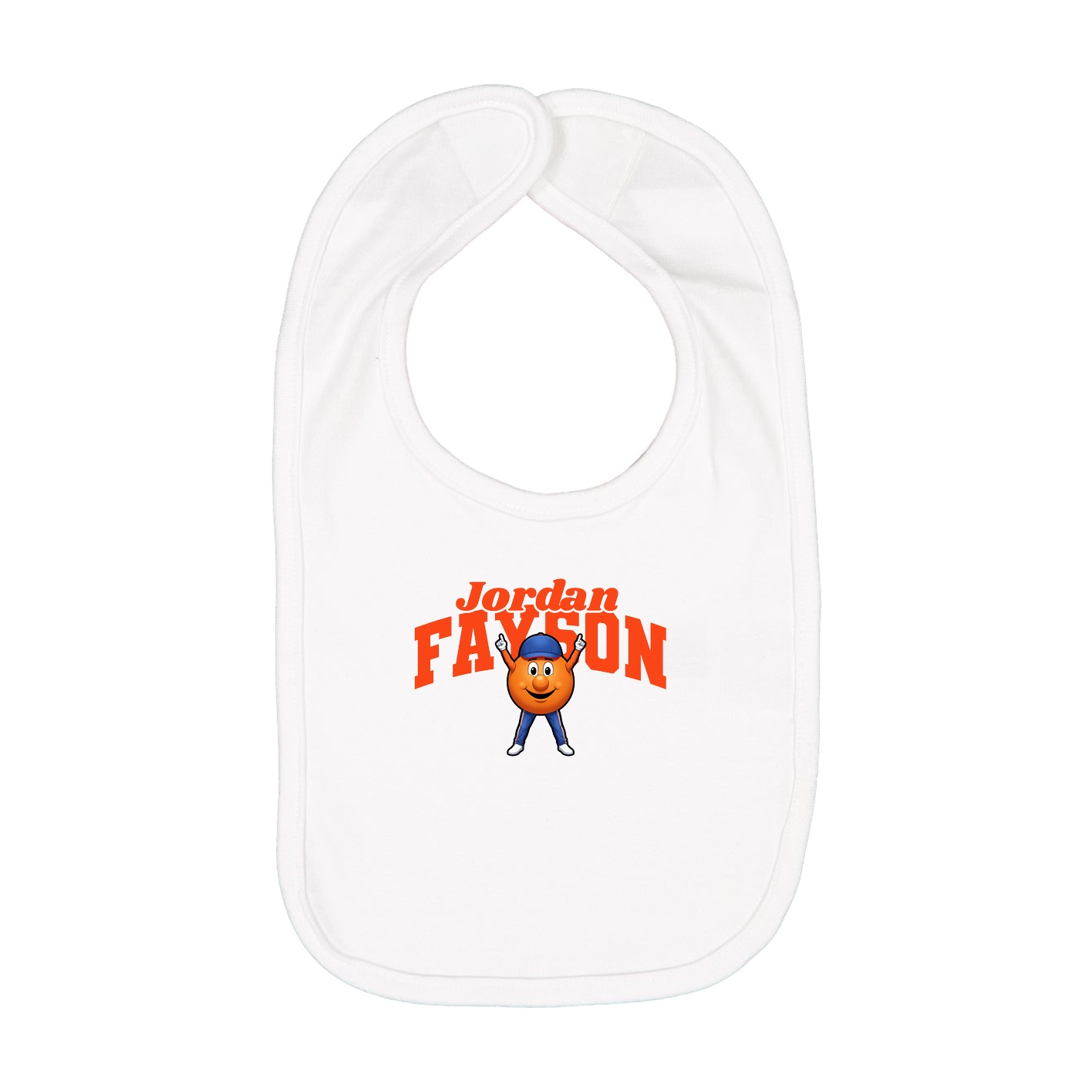 Infant Bib — Signature Arch in White