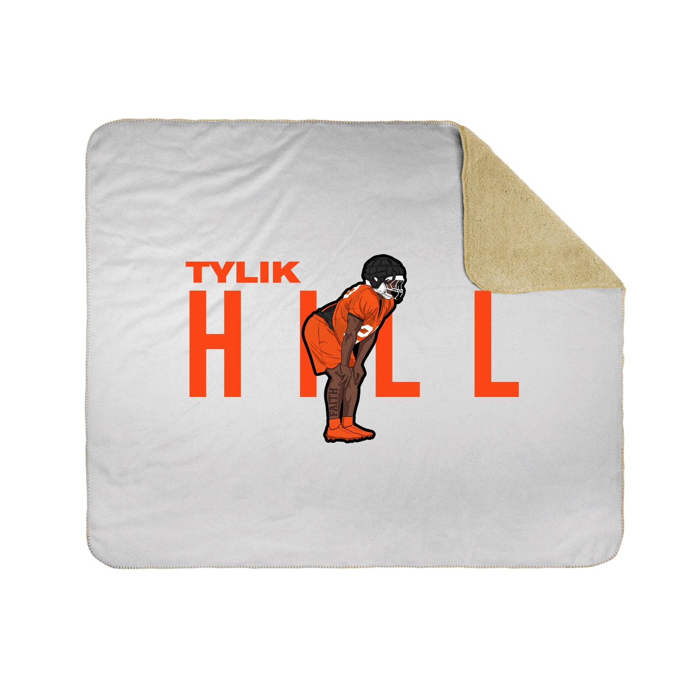 Throw Blanket — Player Name in White