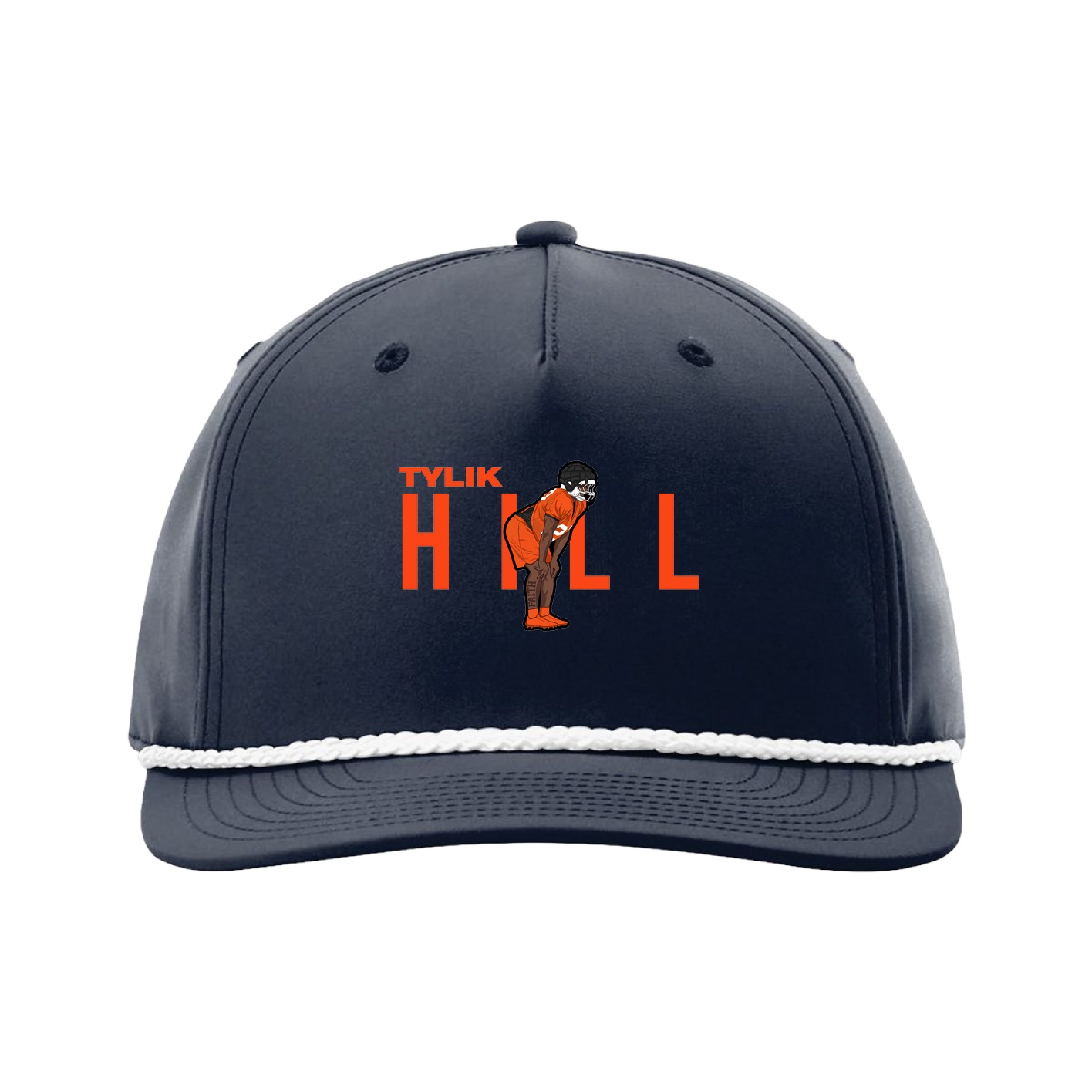Five-Panel Classic Rope Cap — Player Name in Navy