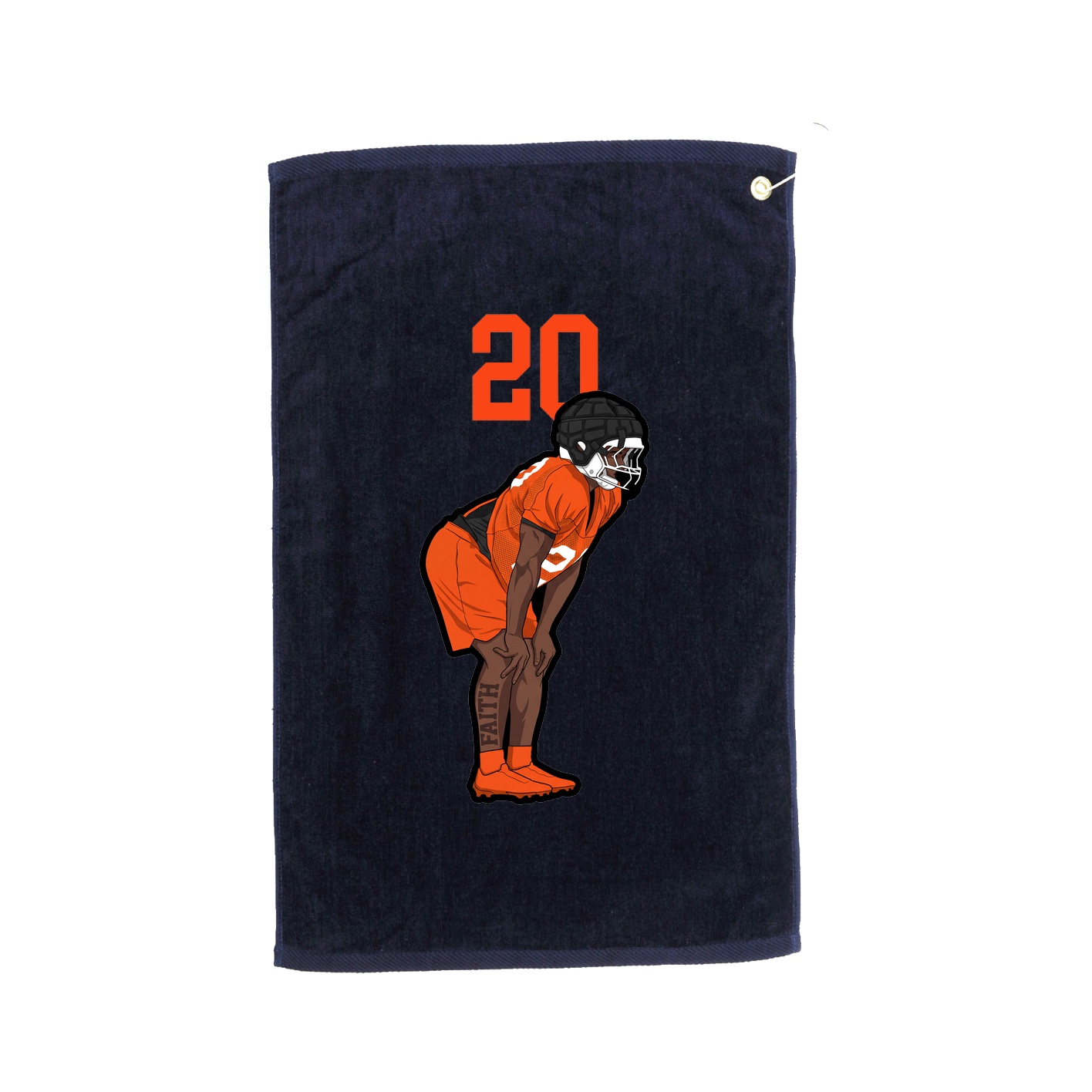 Golf Towel — Number Top in Navy