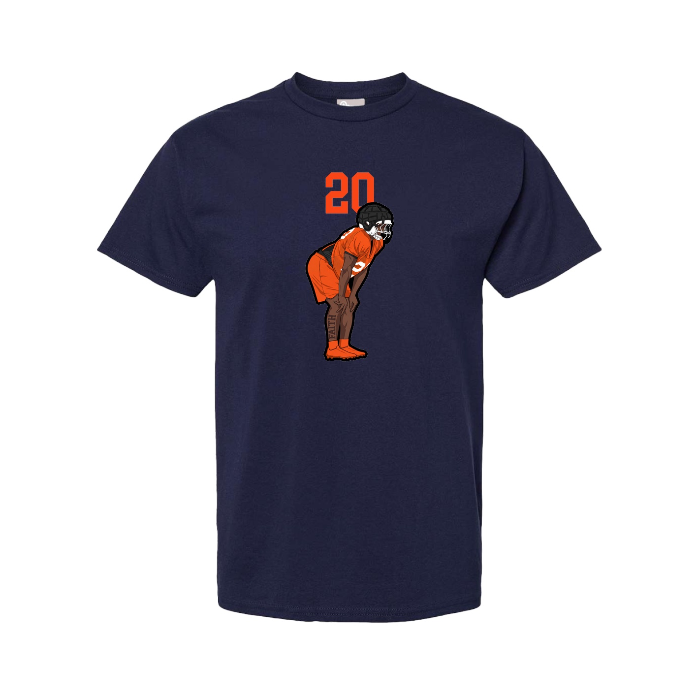 Youth Tee — Number Top in Navy