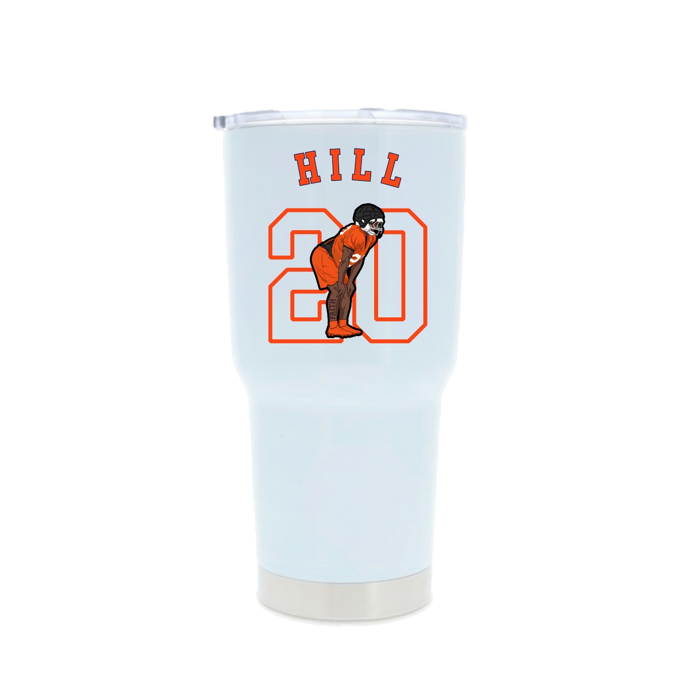 30oz Stainless Steel Tumbler — Shirsey Arch in White