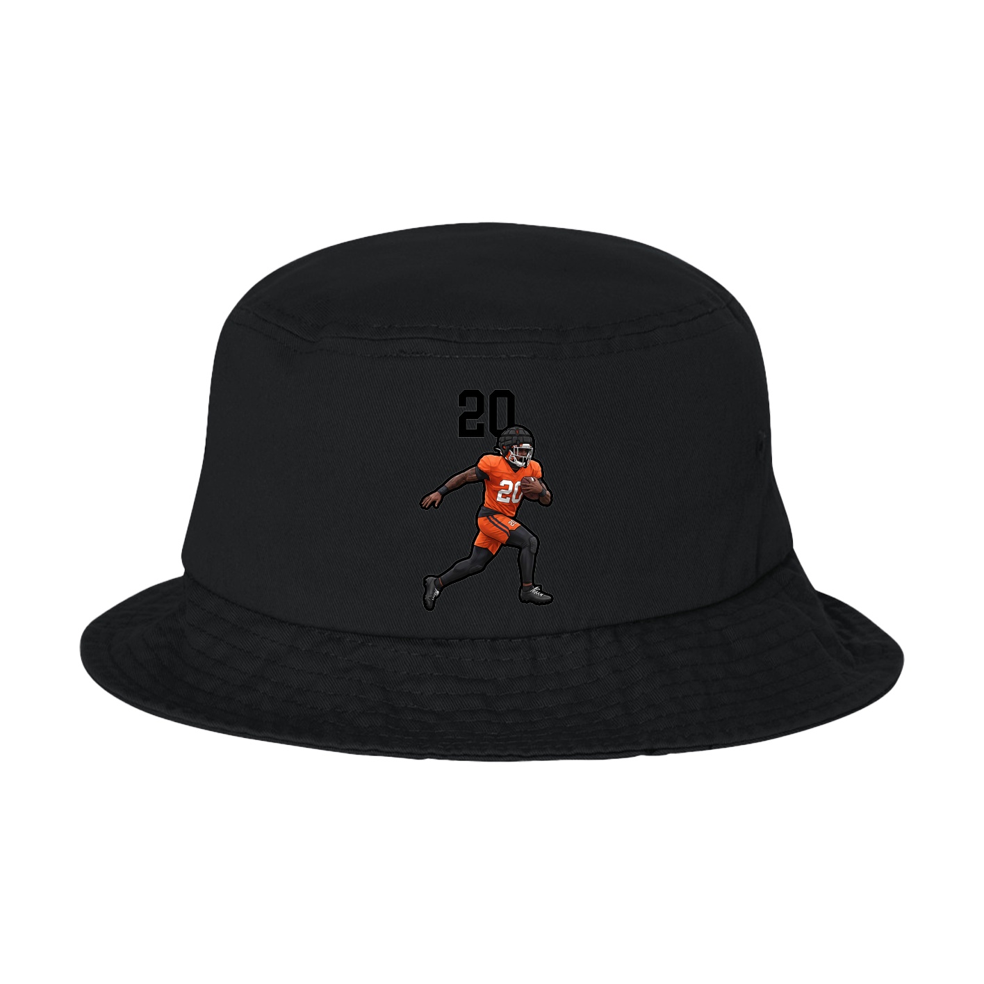 Bucket Cap — Number Top in Black