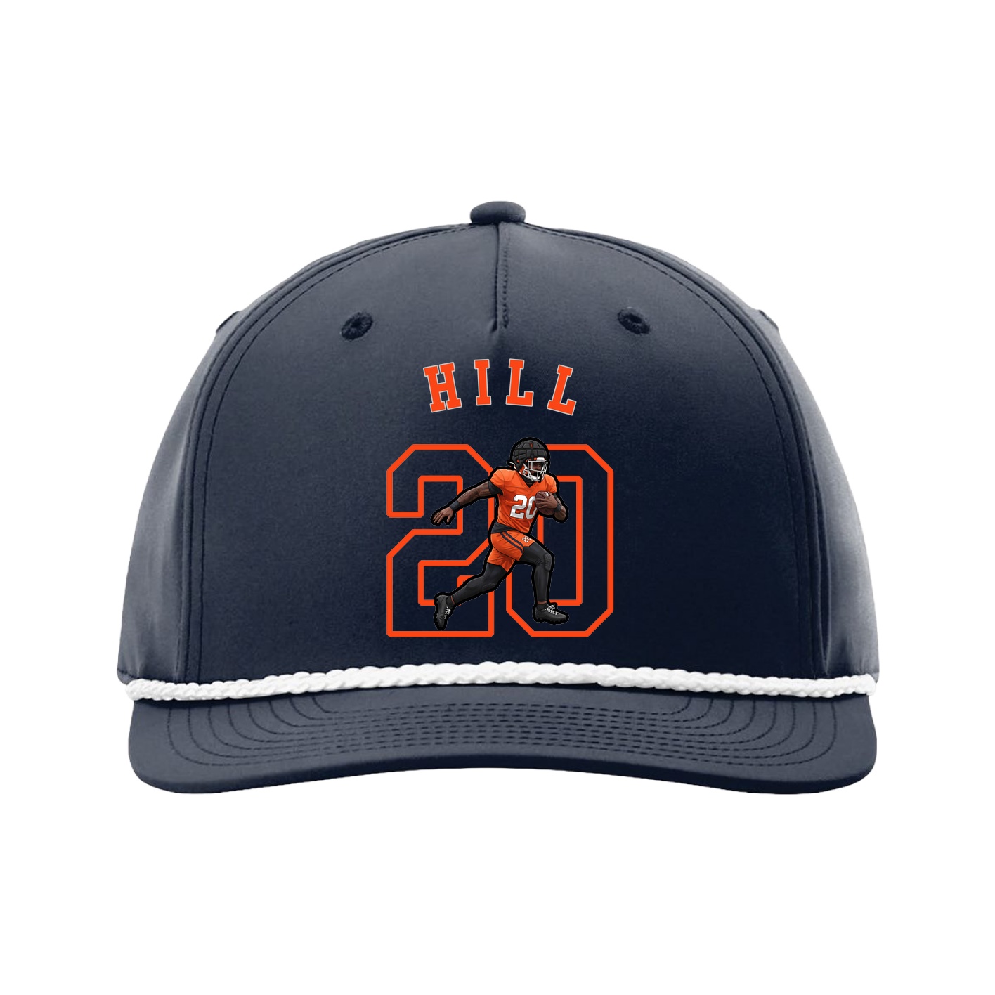 Five-Panel Classic Rope Cap — Shirsey Arch in Navy