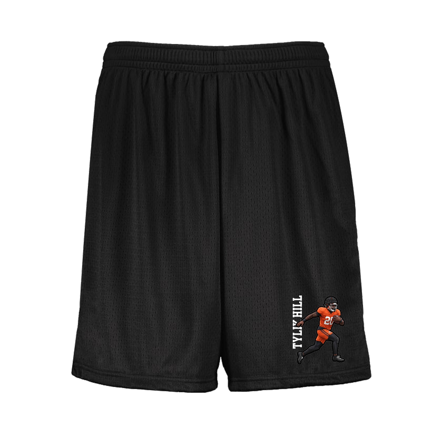 Shorts — Name Vertical in Black