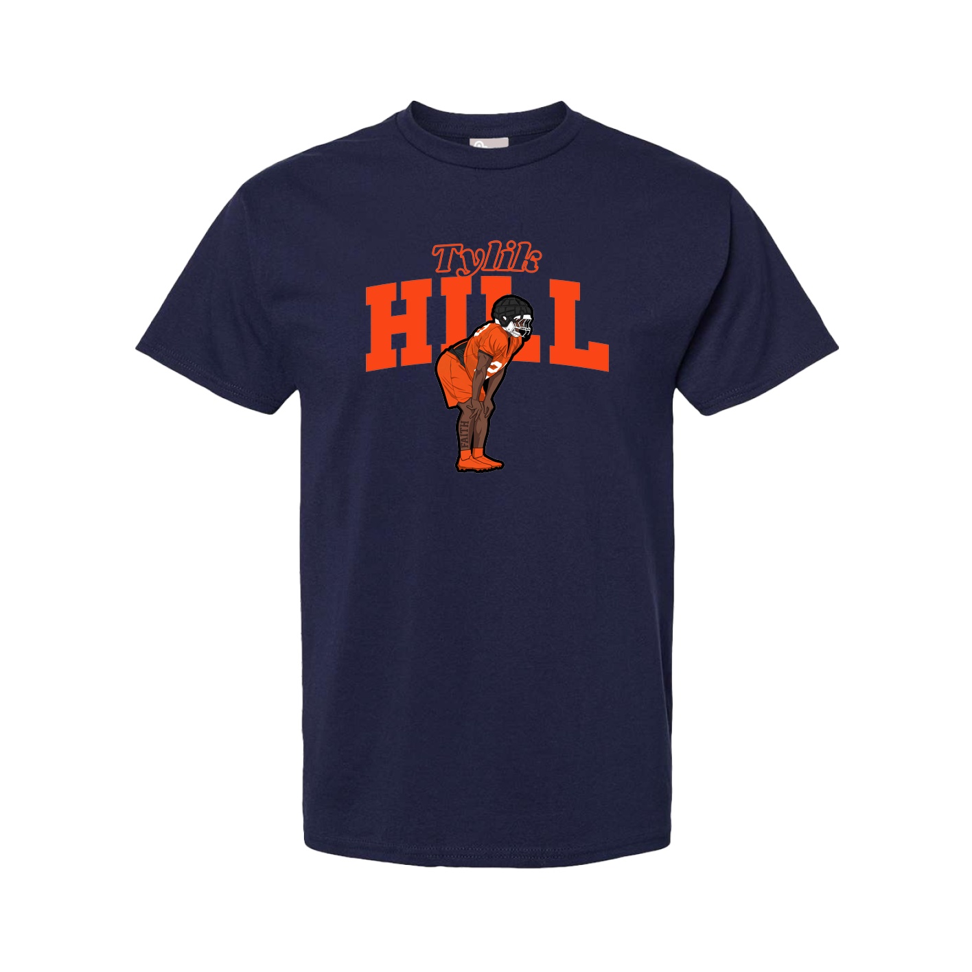 Youth Tee — Name Arch in Navy