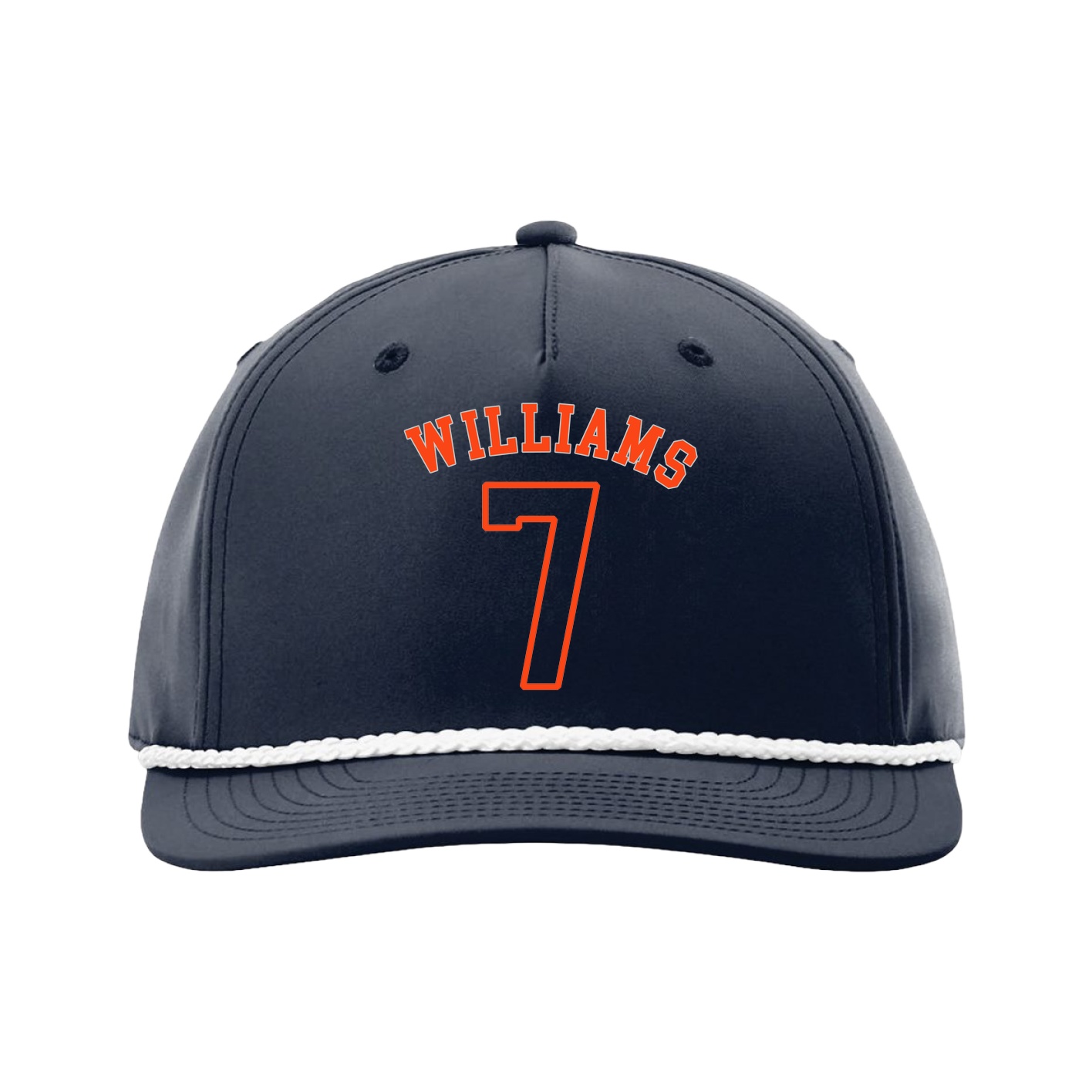 Five-Panel Classic Rope Cap — Shirsey Arch in Navy