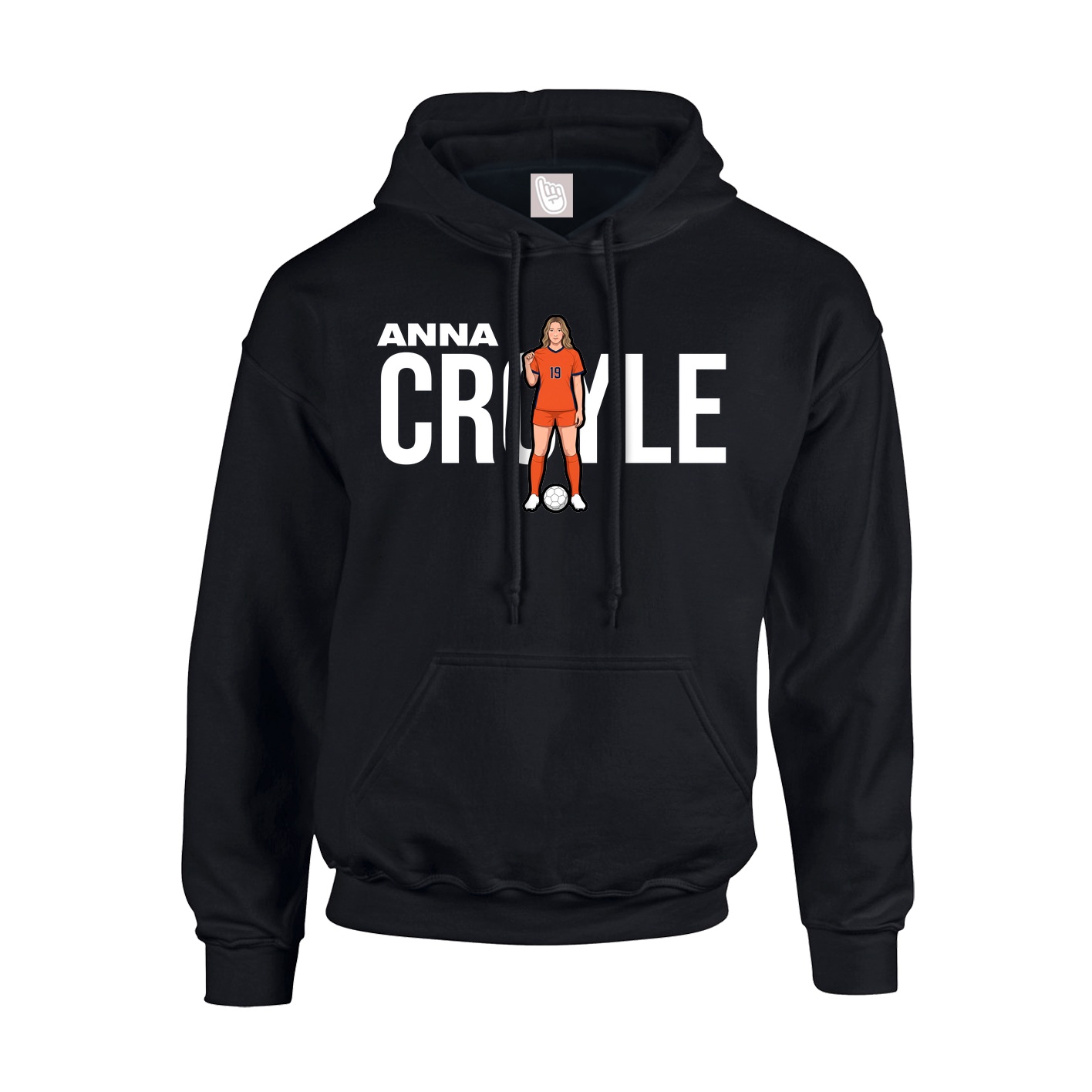 Youth Hoodie — Player Name in Black