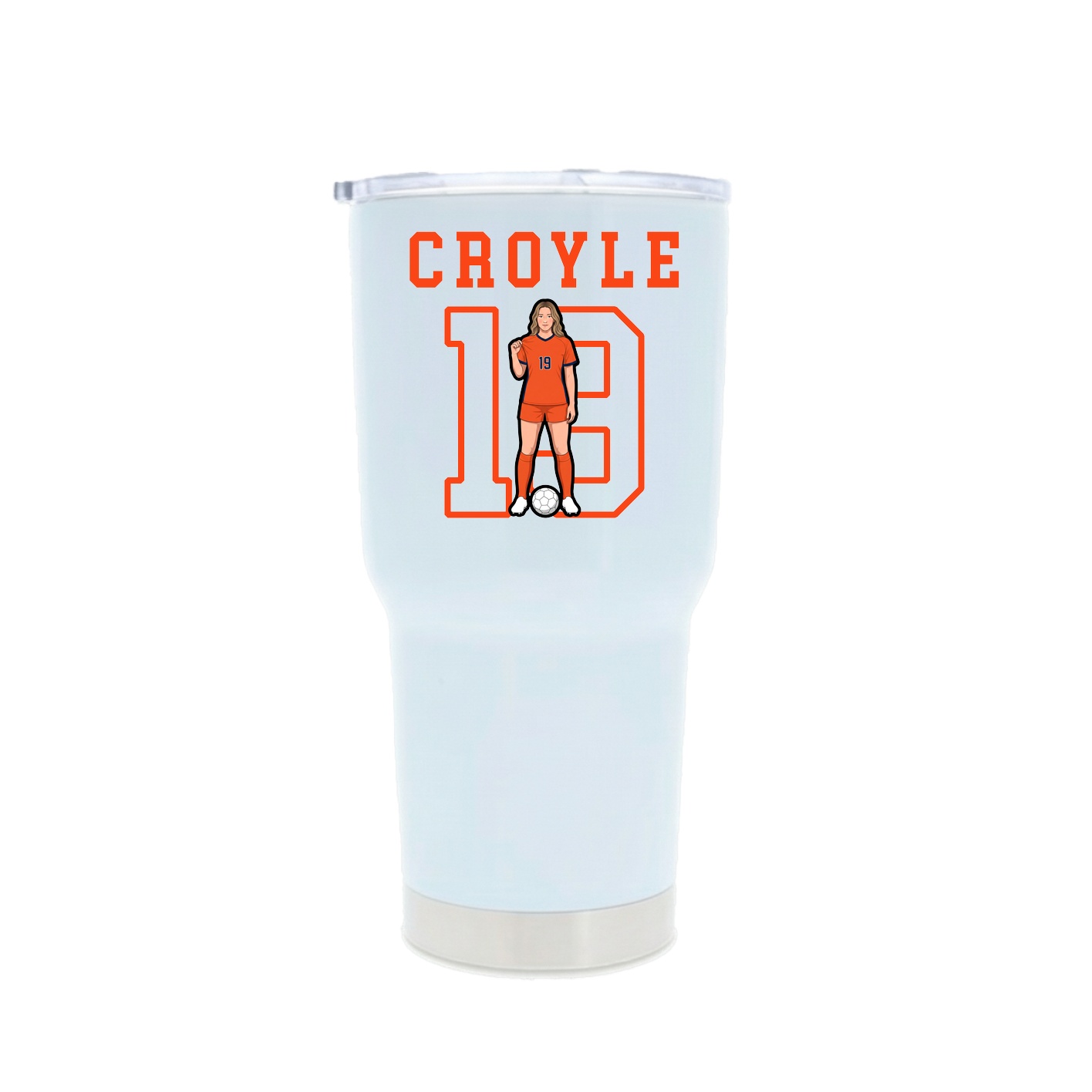 30oz Stainless Steel Tumbler — Shirsey in White