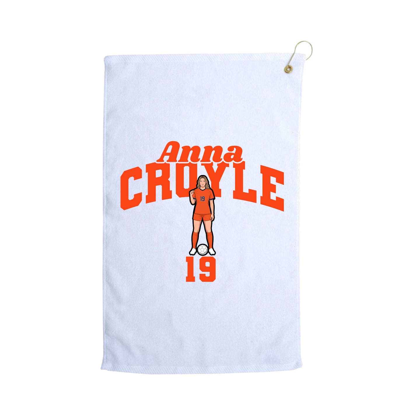 Golf Towel — Signature Arch in White
