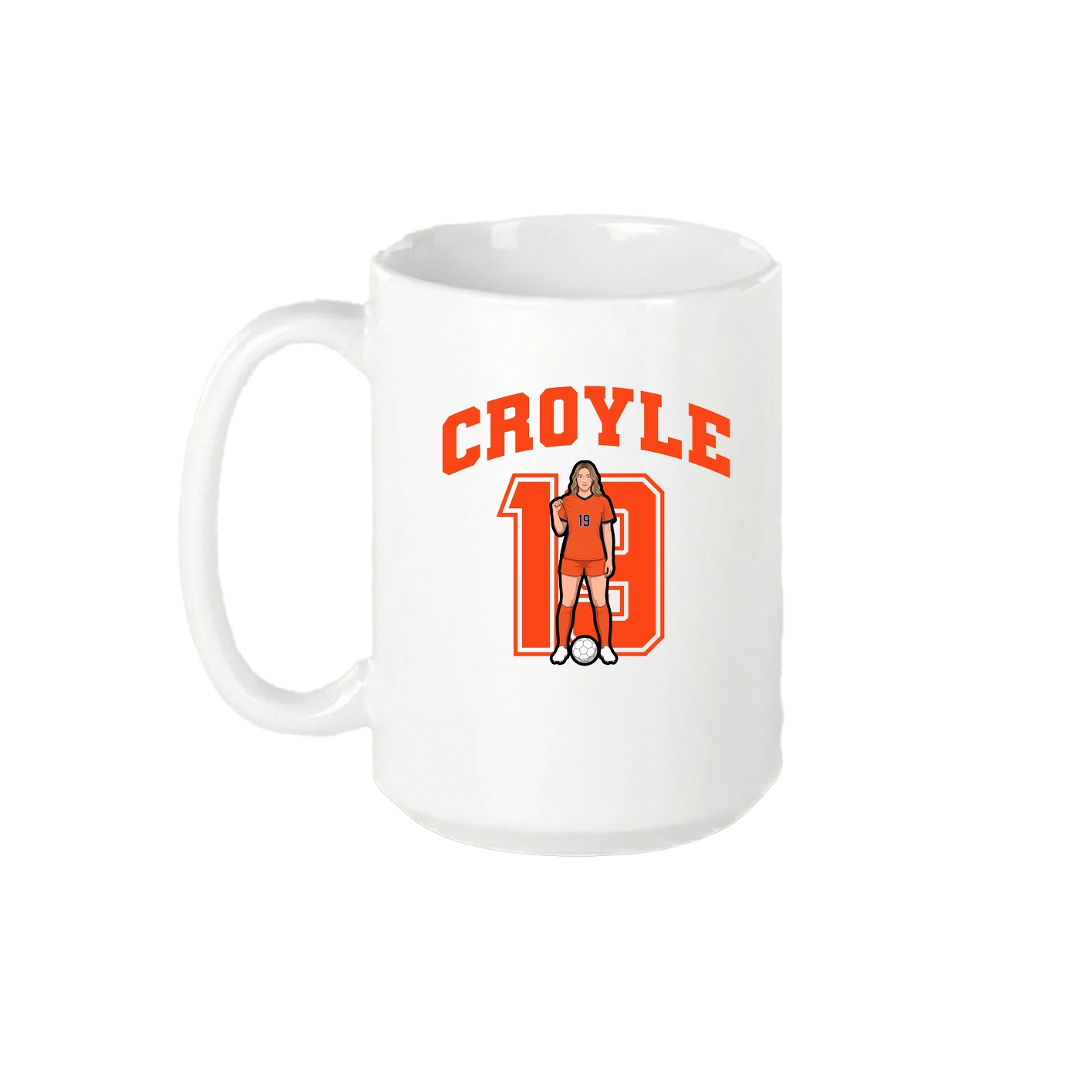 15oz Coffee Mug — Number in White