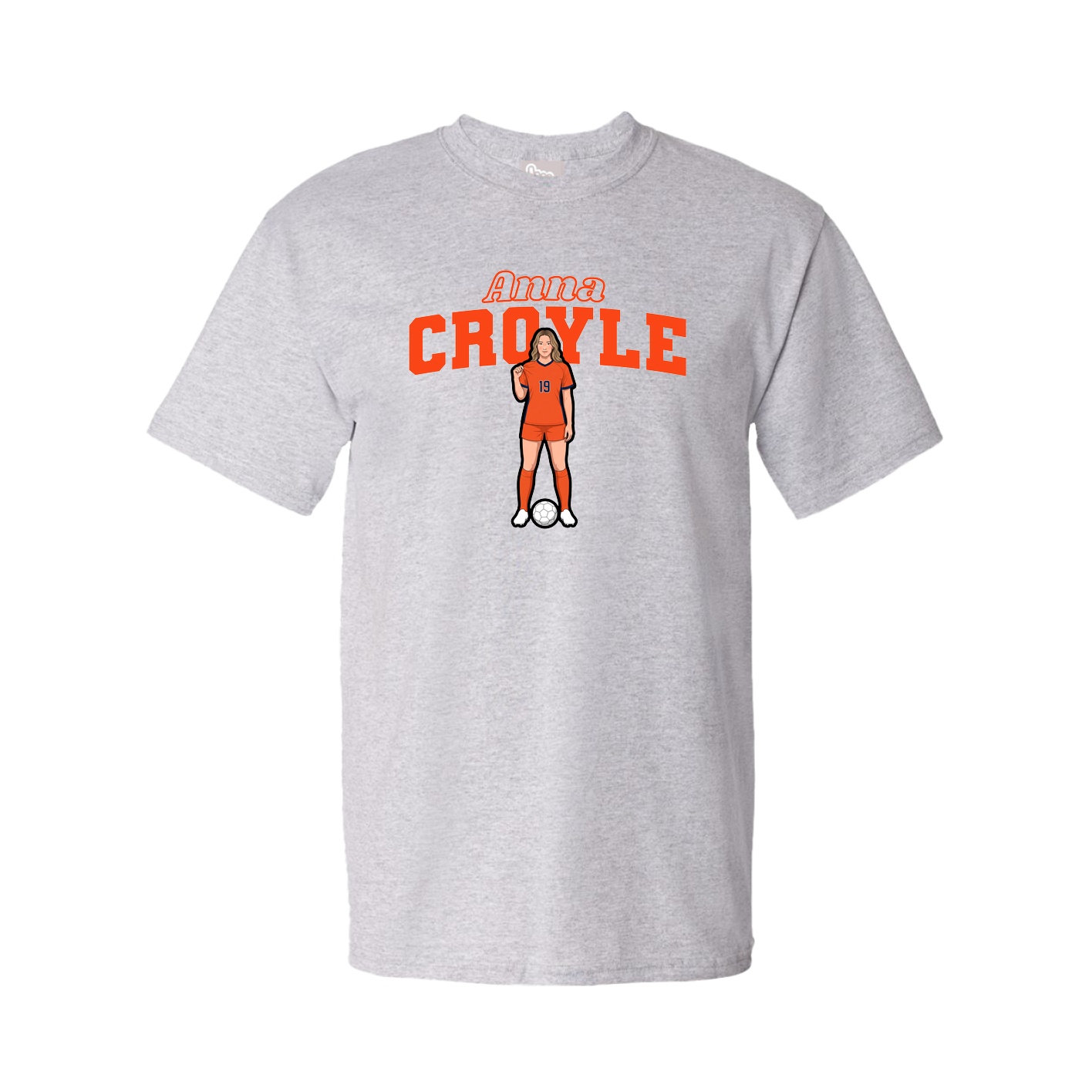 Youth Tee — Name Arch in Grey