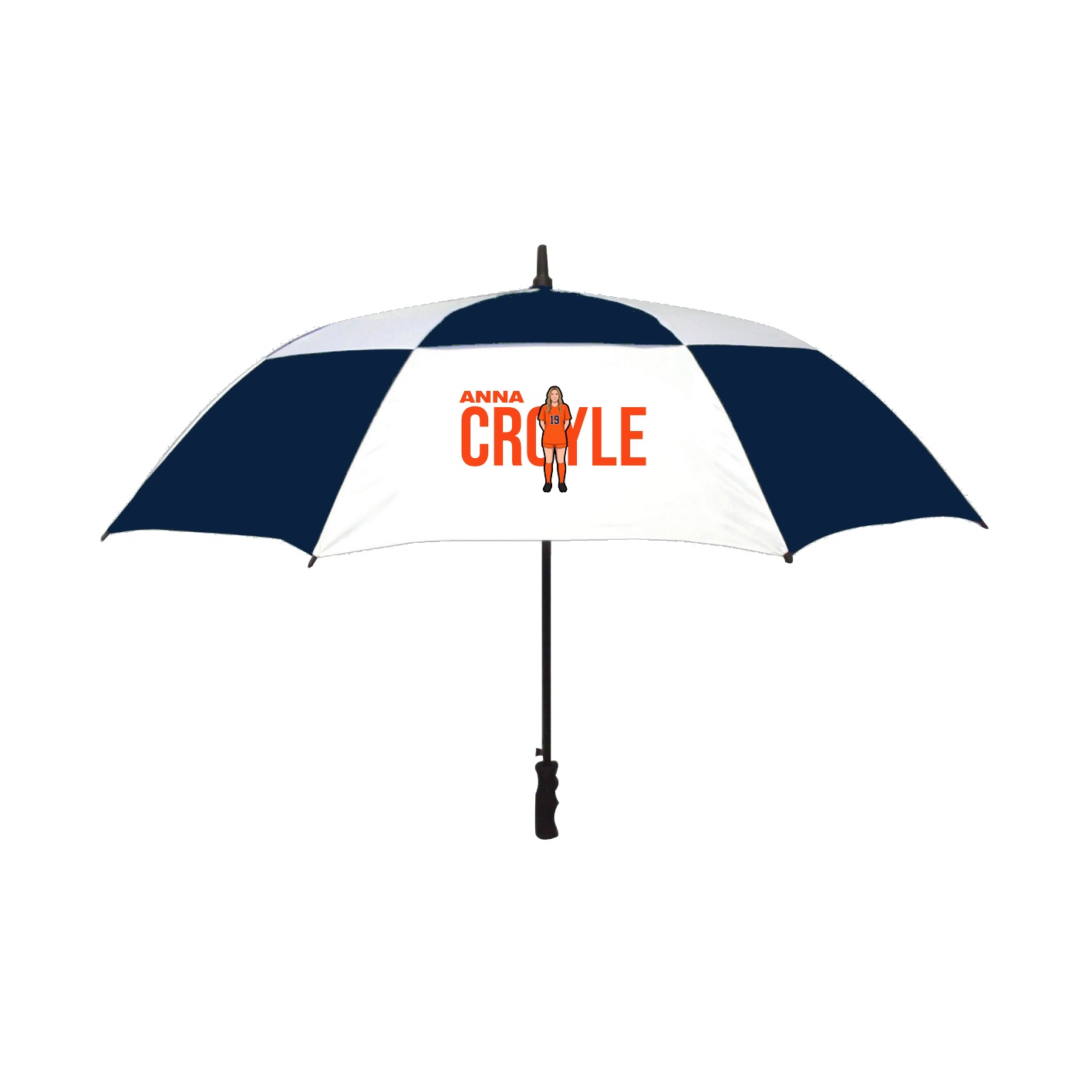 Golf Umbrella — Player Name in Navy