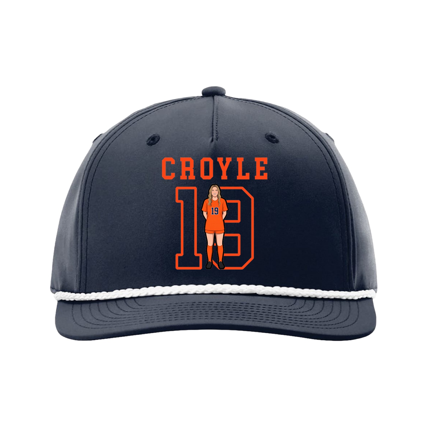 Five-Panel Classic Rope Cap — Shirsey in Navy