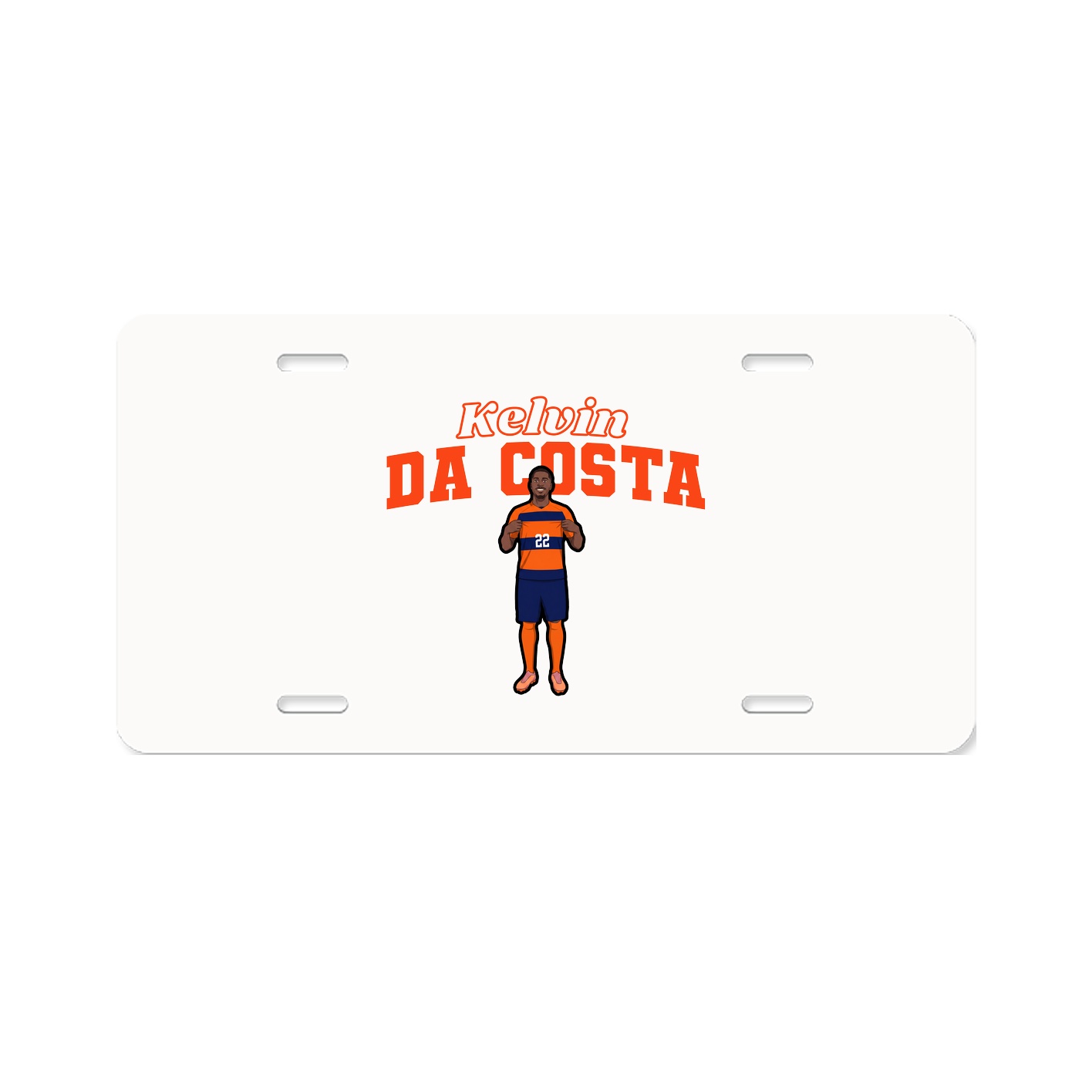 License Plate — Name Arch in Classic
