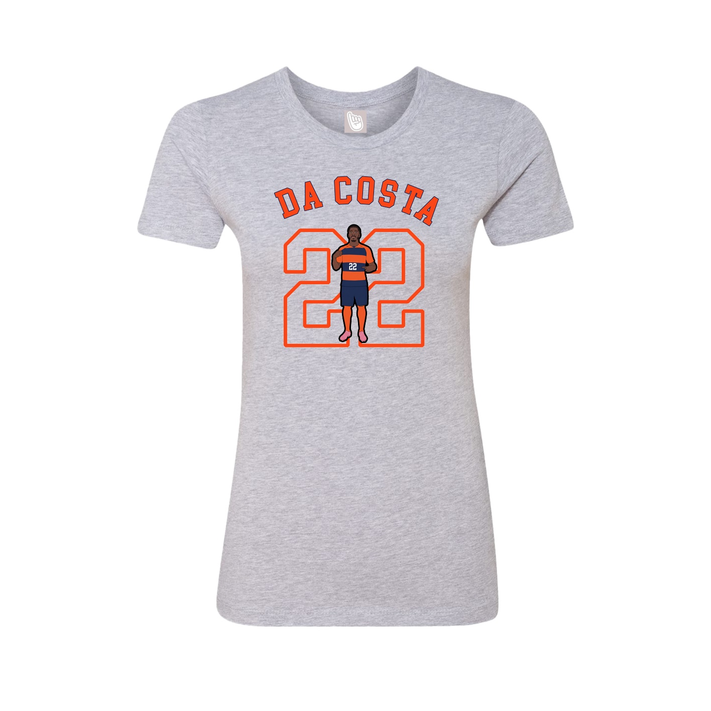 Fitted Women's Tee — Shirsey Arch in Grey