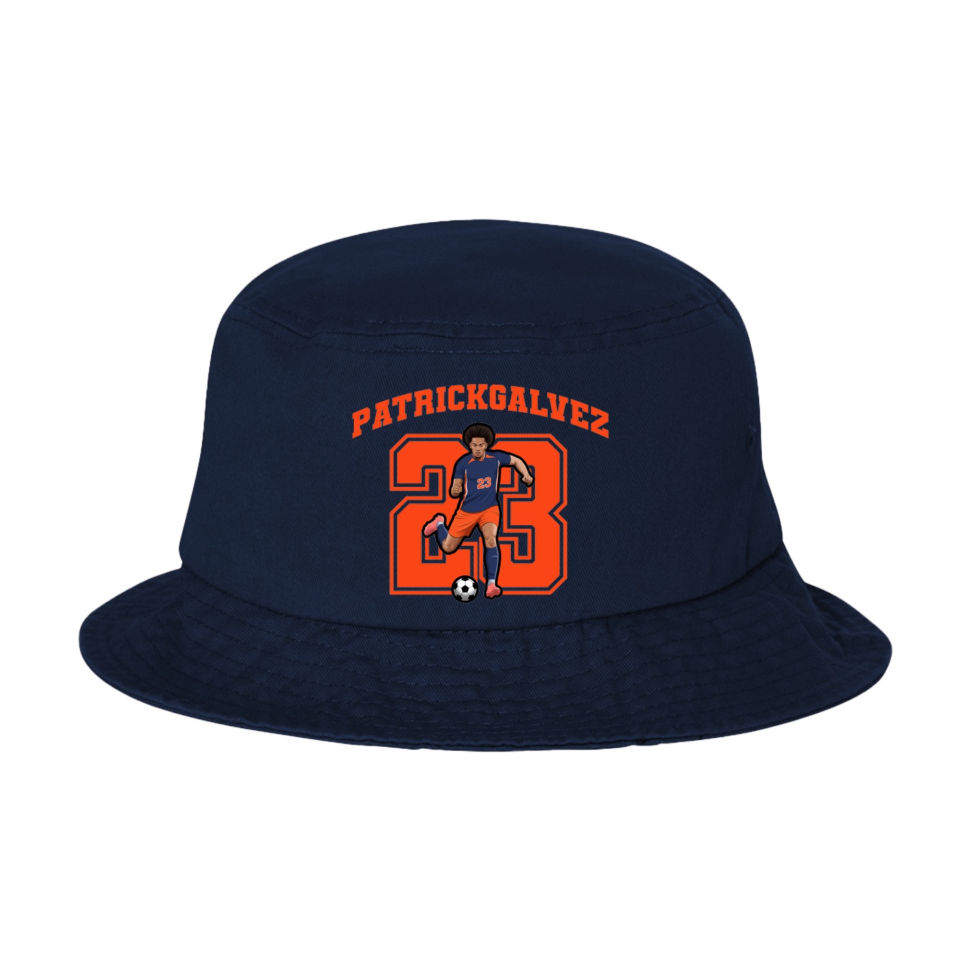 Bucket Cap — Number in Navy