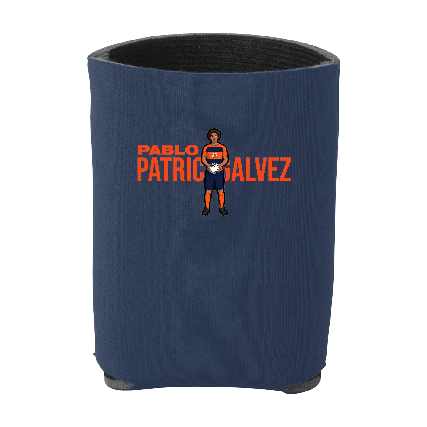 Can Holder — Player Name in Navy