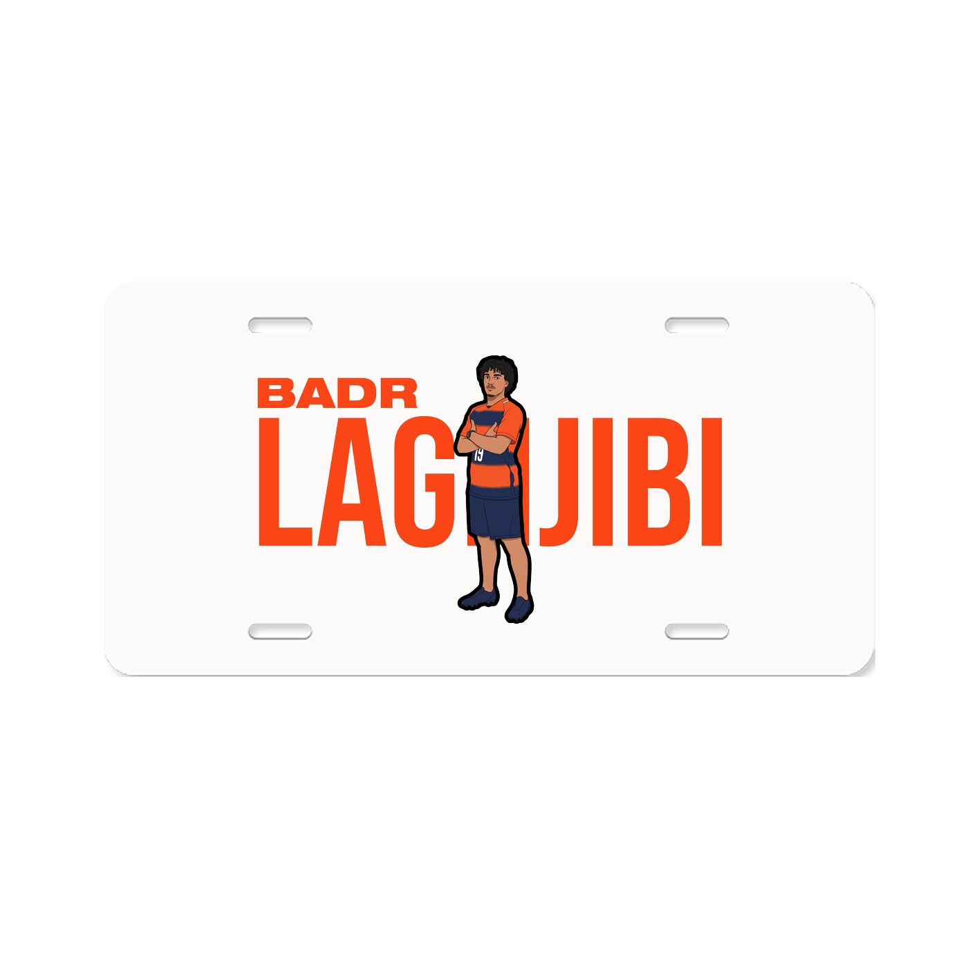 License Plate — Player Name in Classic