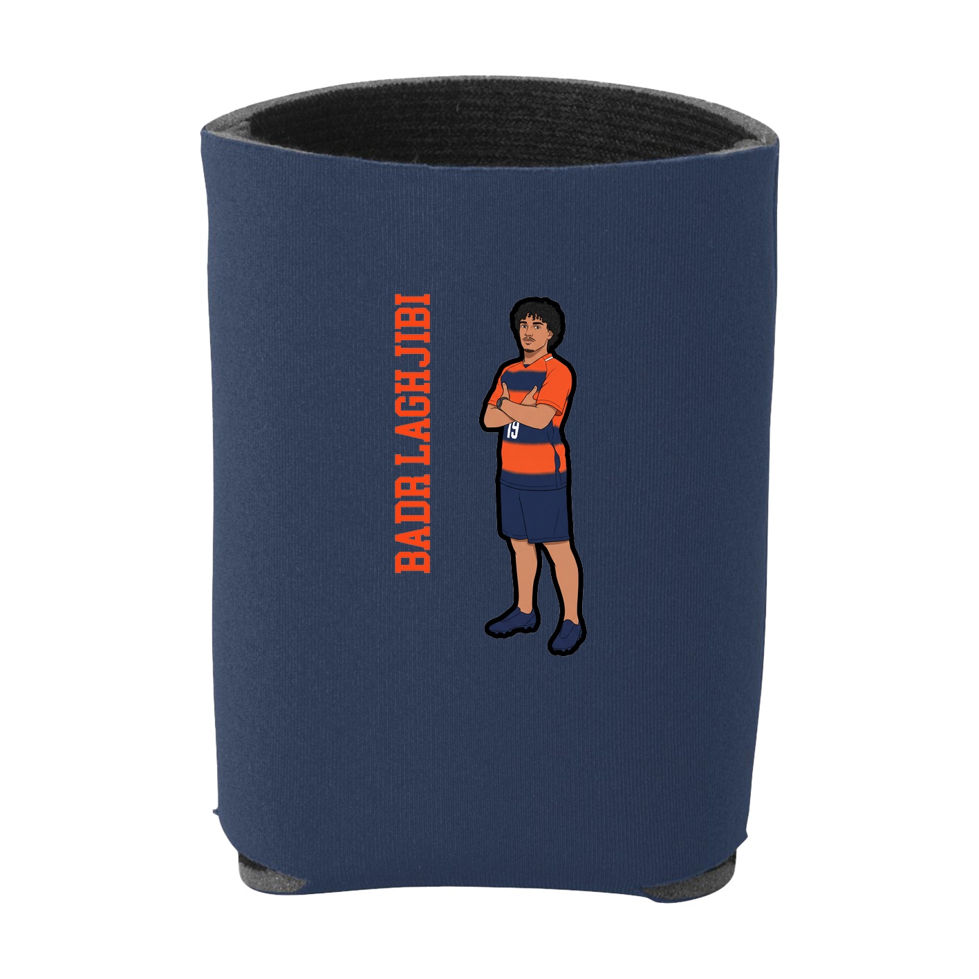 Can Holder — Name Vertical in Navy