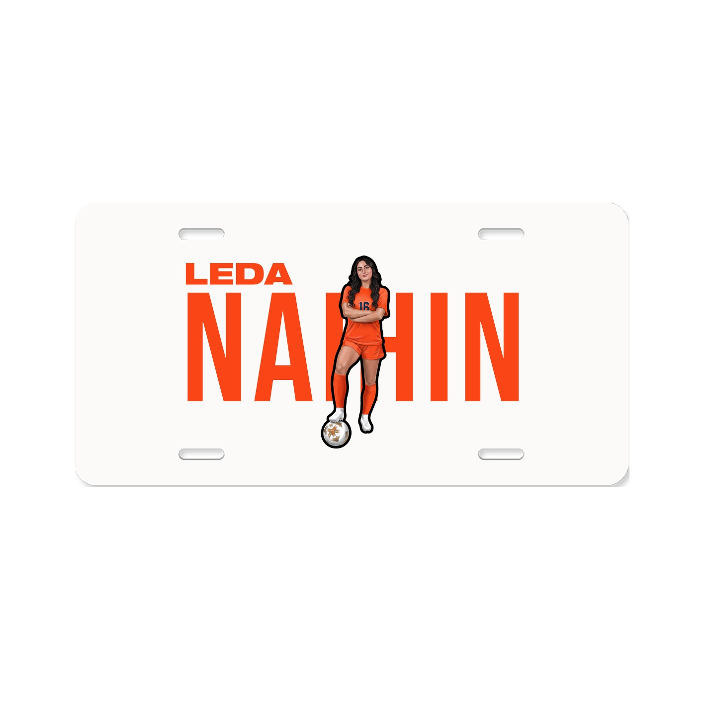 License Plate — Player Name in Classic