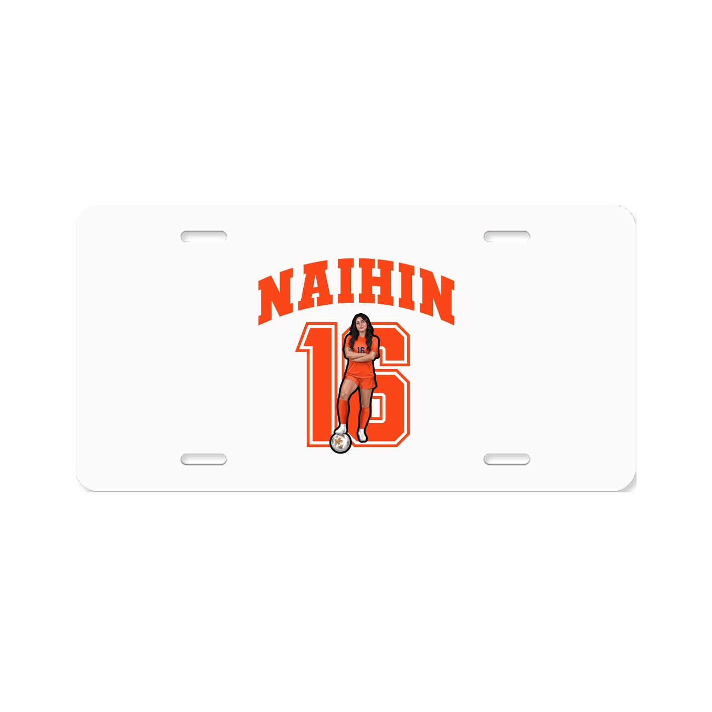 License Plate — Number in Classic