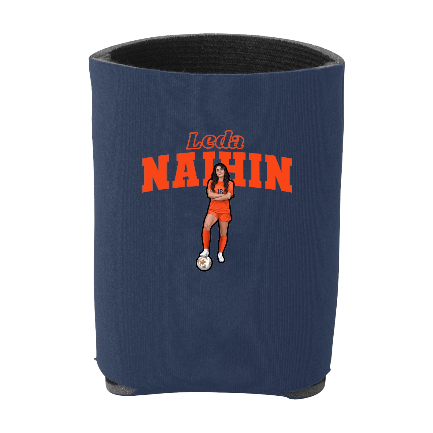 Can Holder — Name Arch in Navy